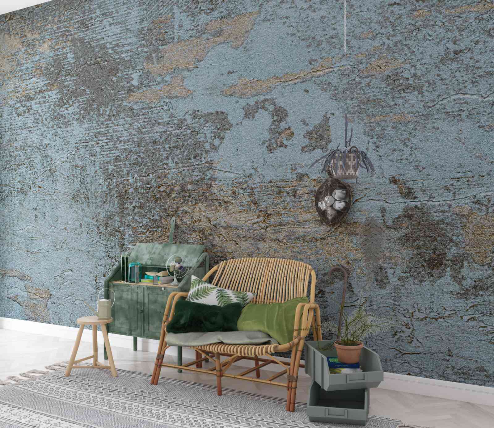 Fotobehang oude verfstructuur