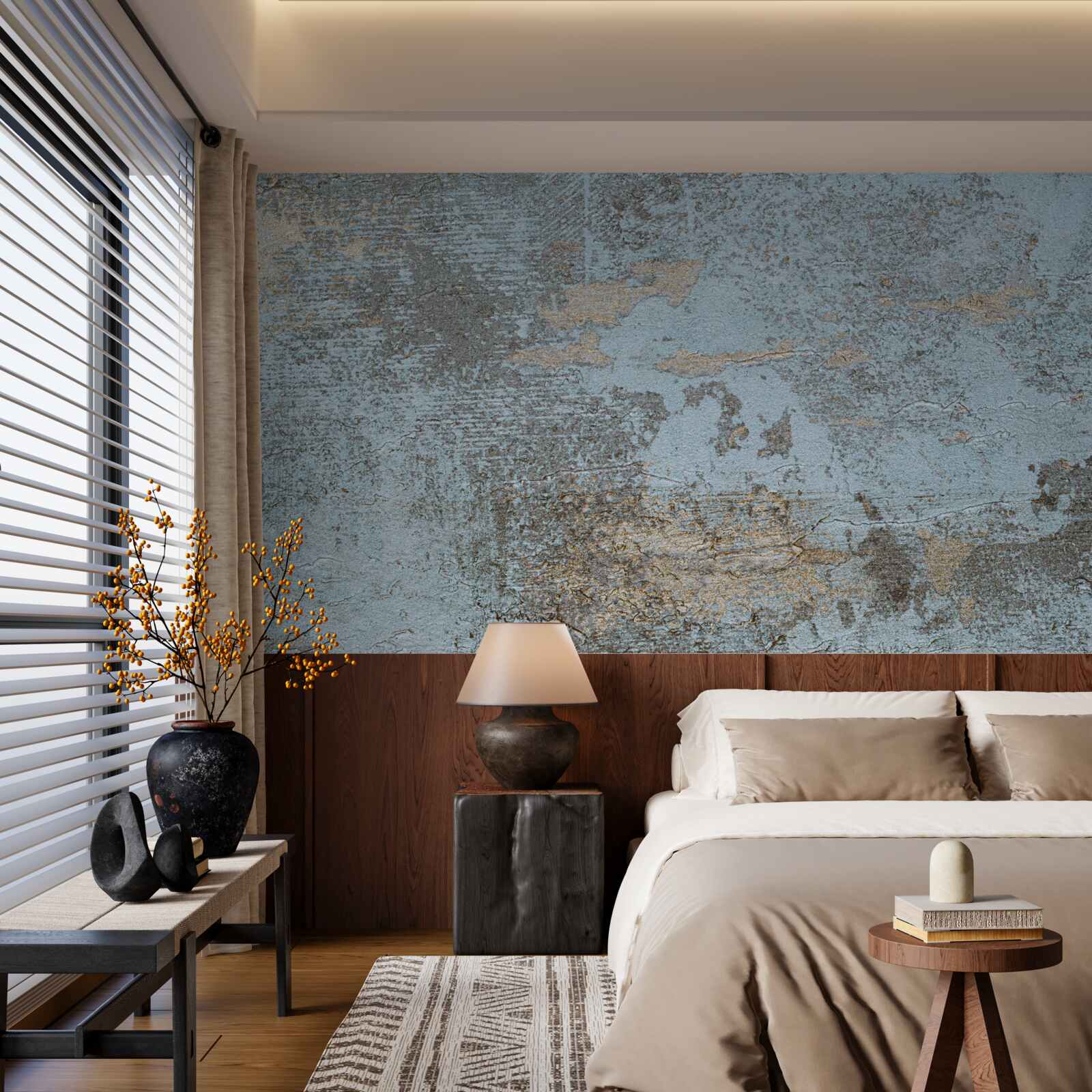 Fotobehang oude verfstructuur