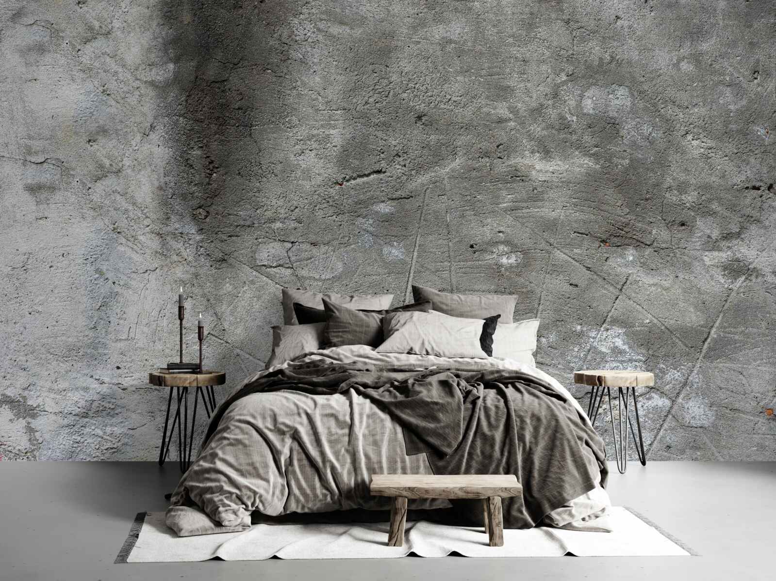 Fotobehang achtergrond met een vuile grijze tint