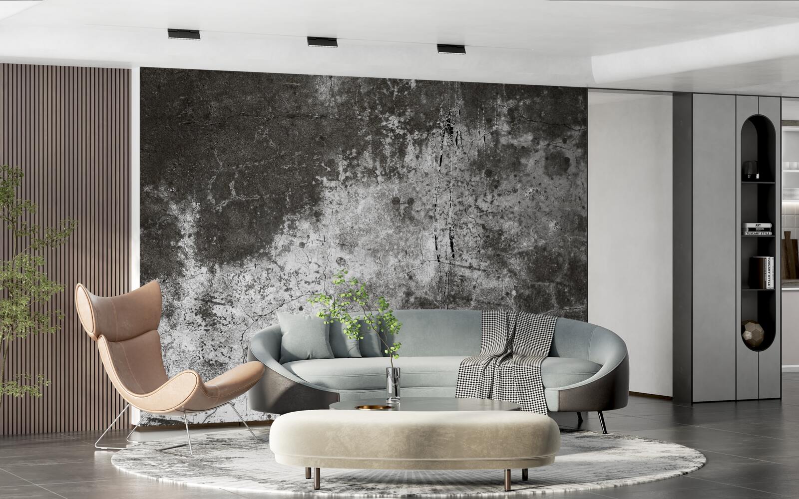 Fotobehang achtergrond van cement in grungestijl