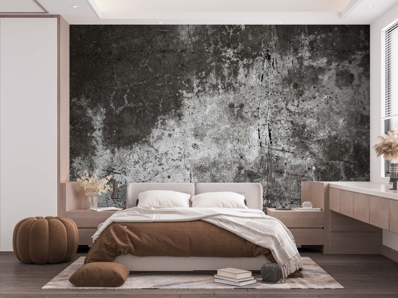 Fotobehang achtergrond van cement in grungestijl