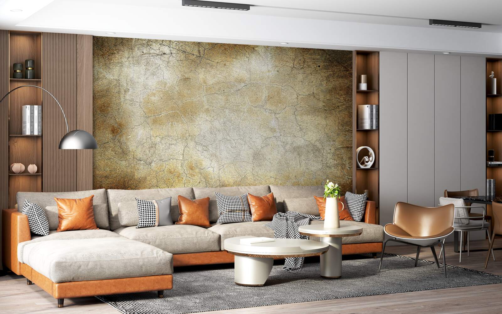 Fotobehang textuur in vintage-stijl op de achtergrond