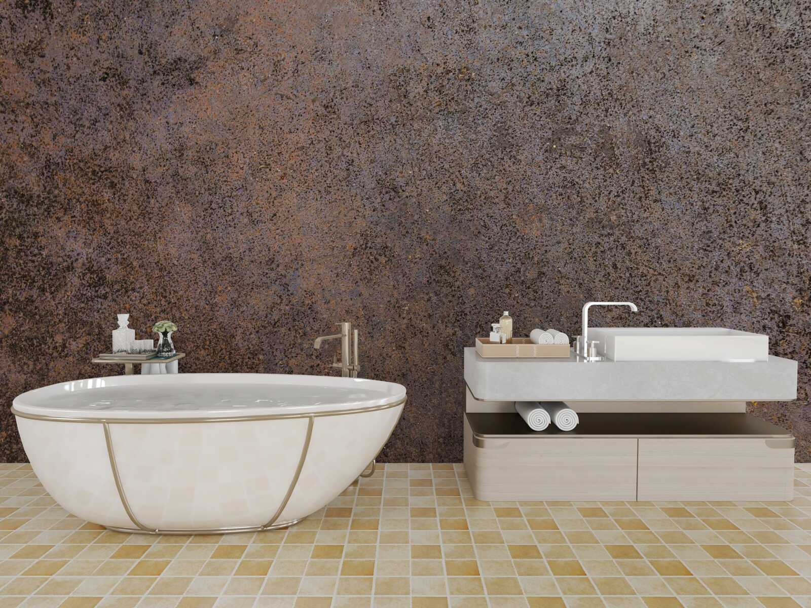 Fotobehang oud en heeft zijn glans verloren