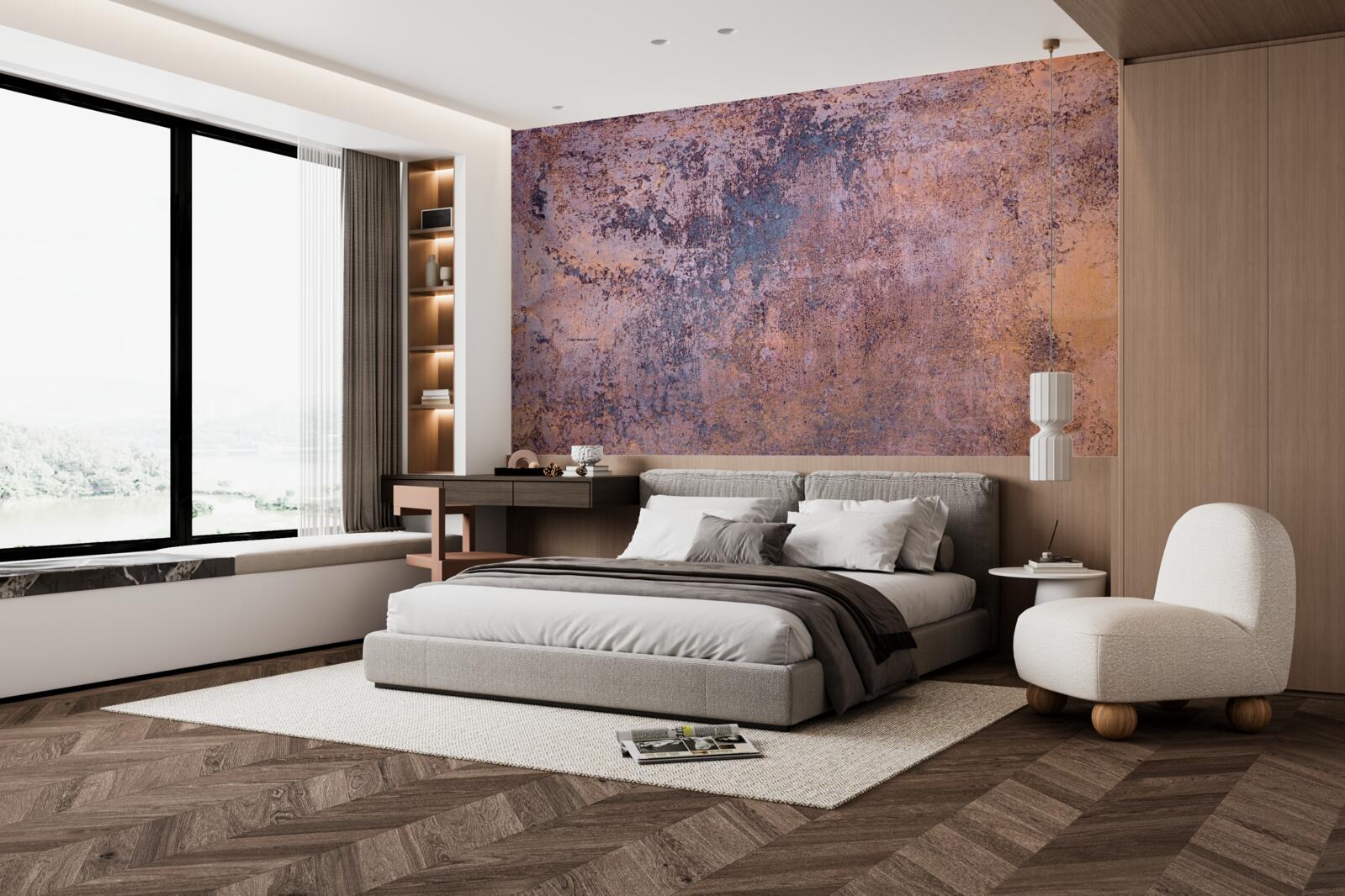 Fotobehang oude roest op metaal