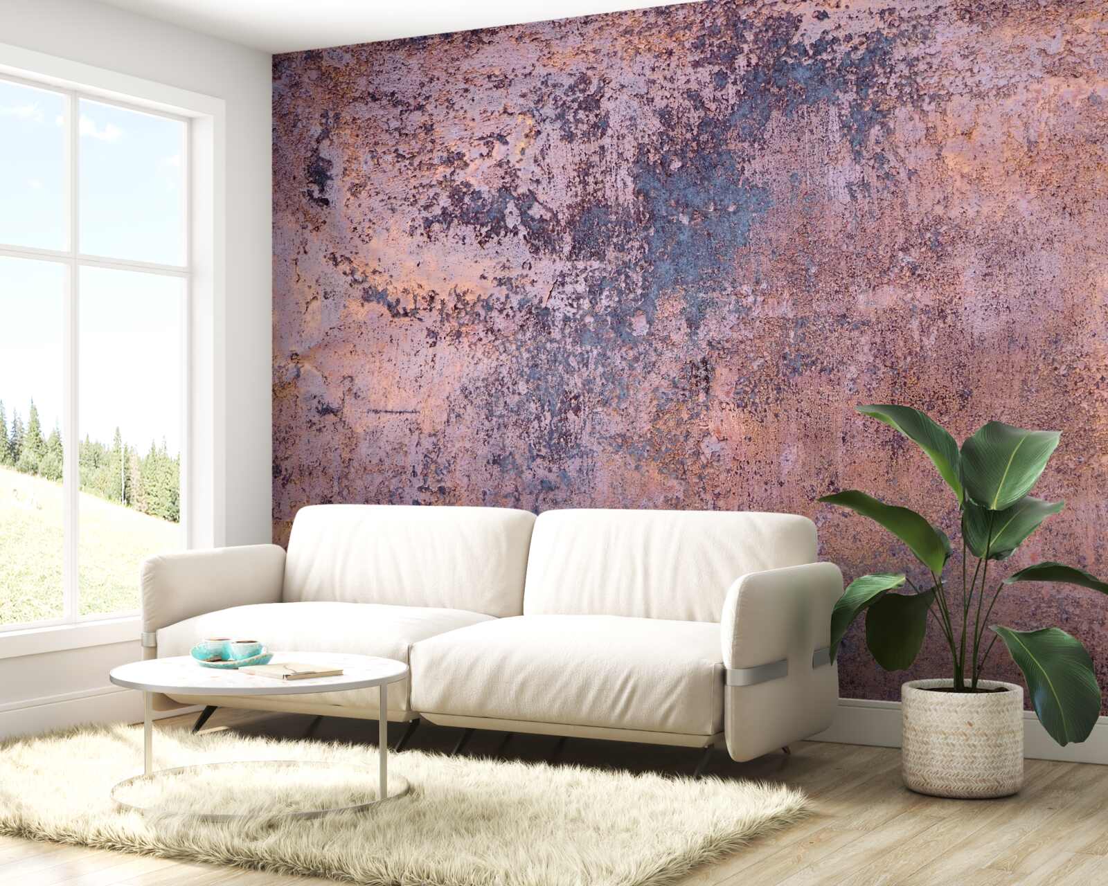 Fotobehang oude roest op metaal