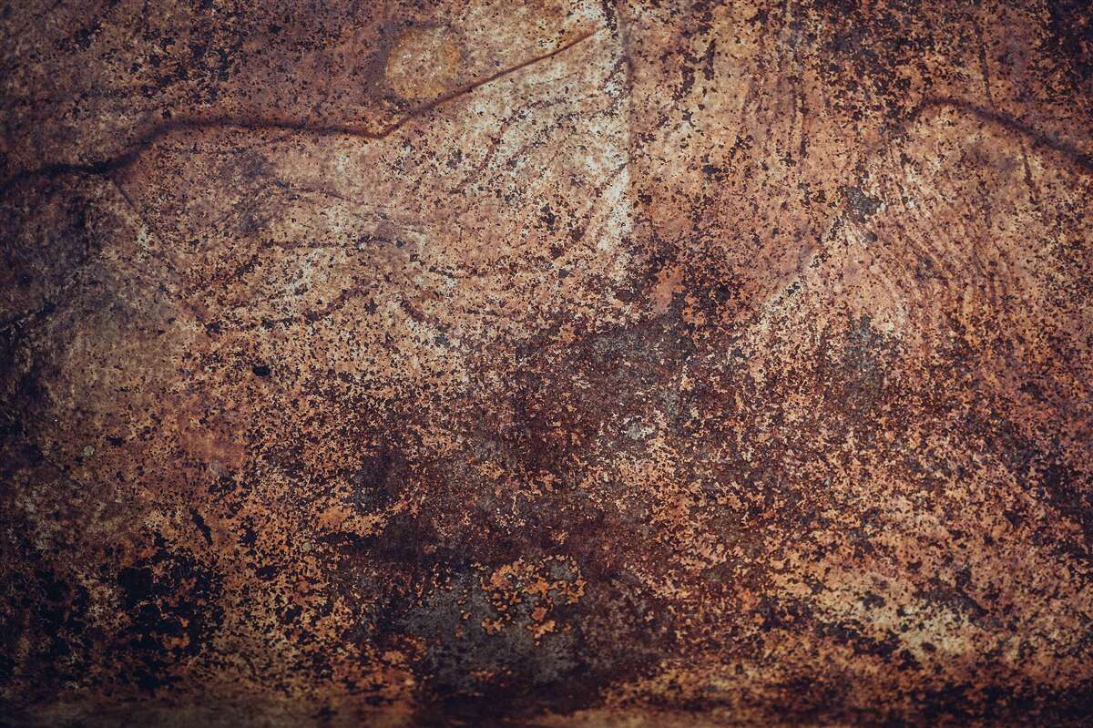 Fotobehang donkere roestplekken