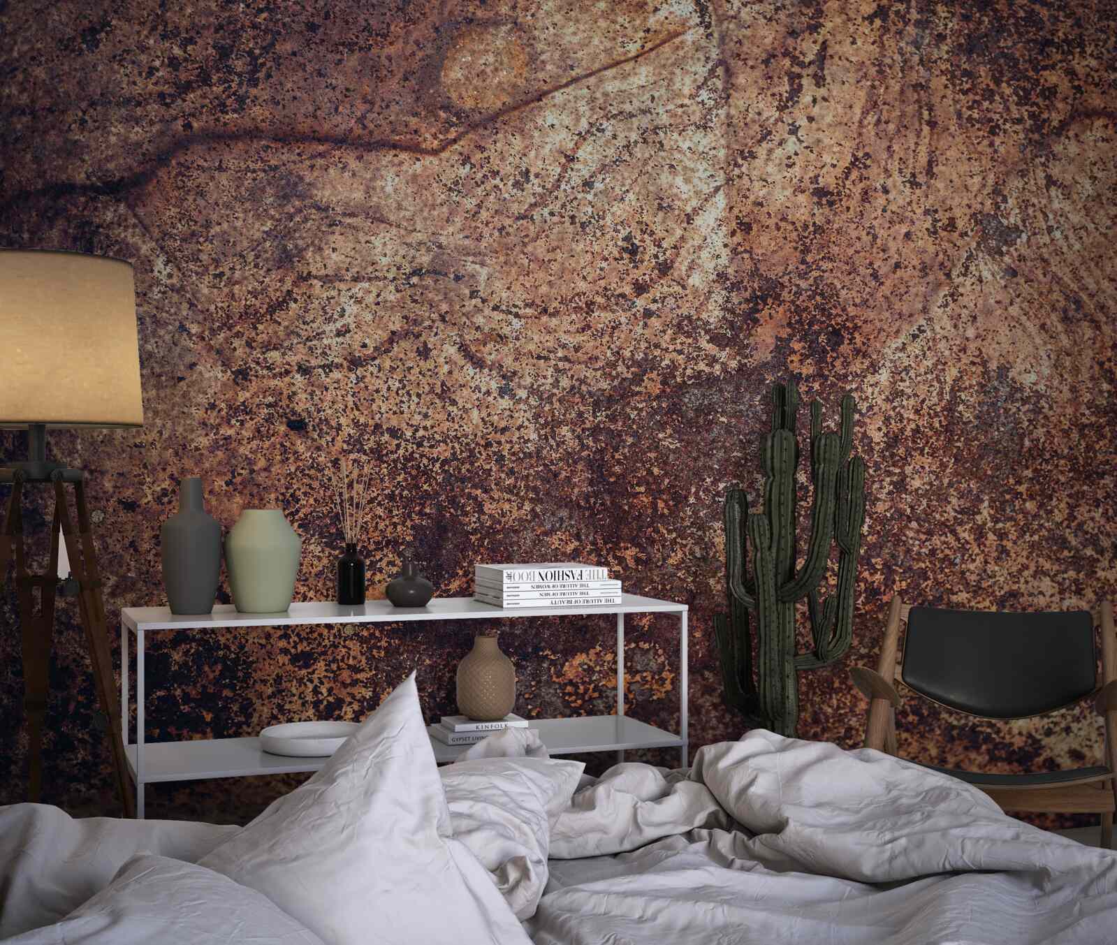 Fotobehang donkere roestplekken