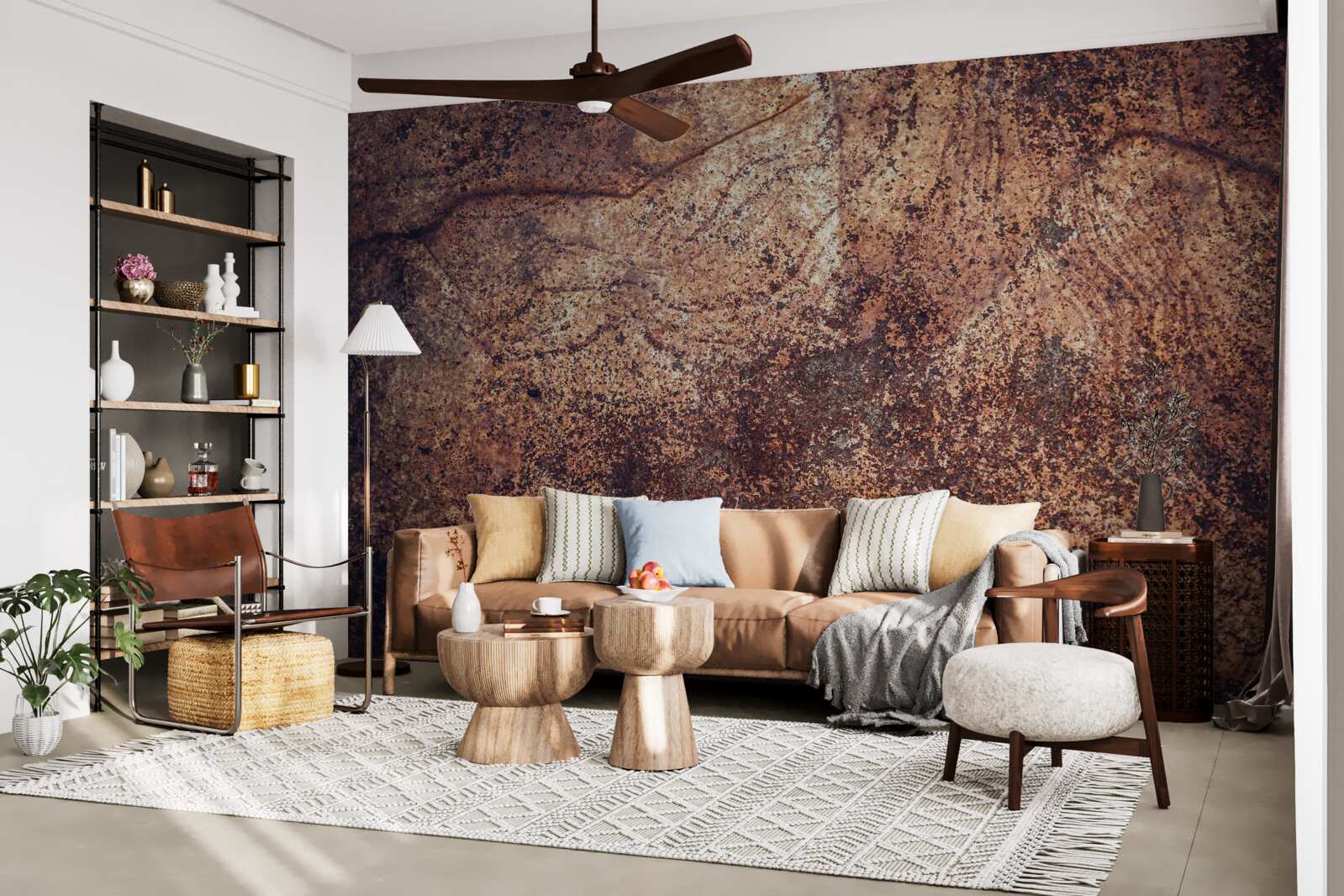 Fotobehang donkere roestplekken