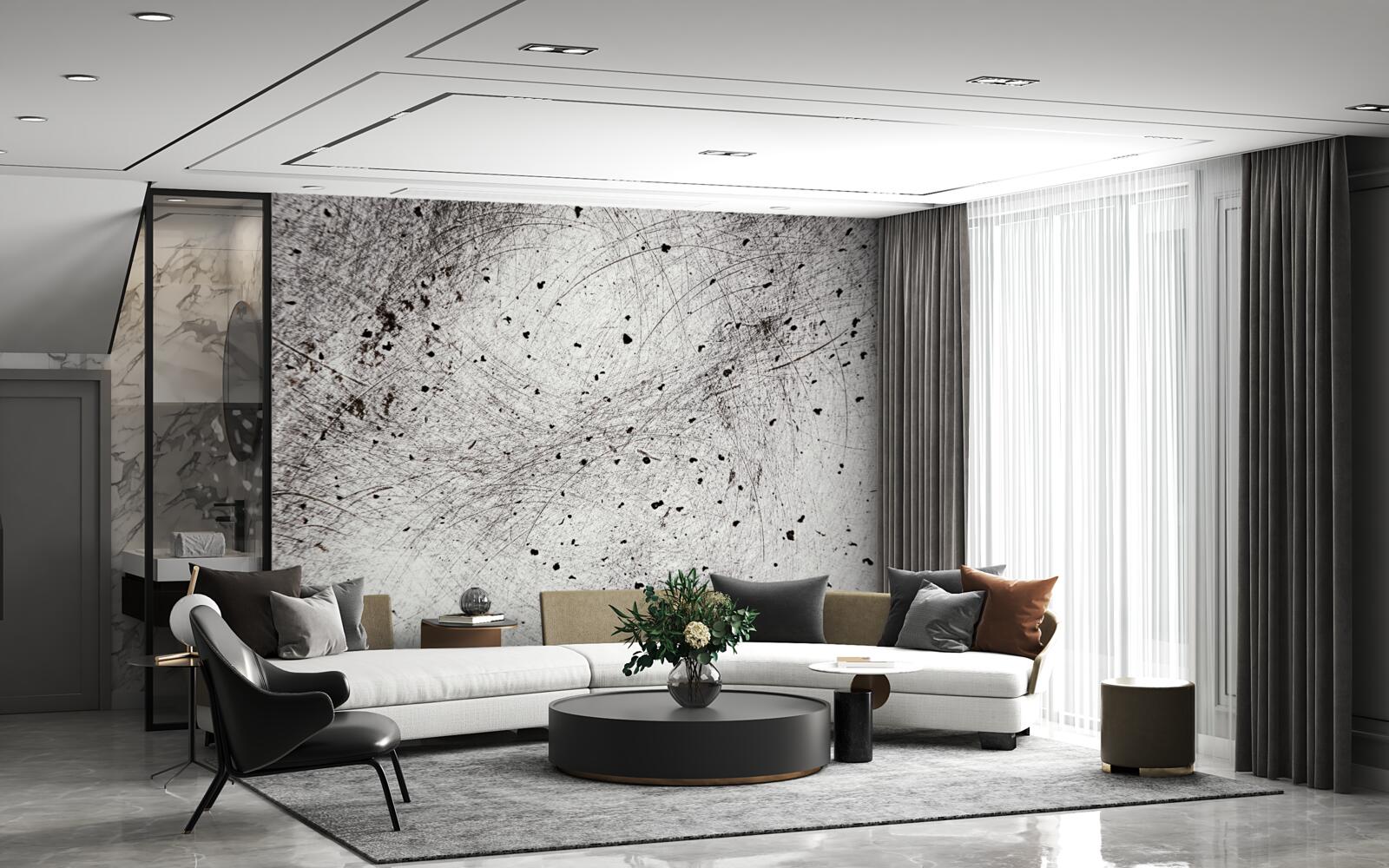 Fotobehang donkergrijs beton