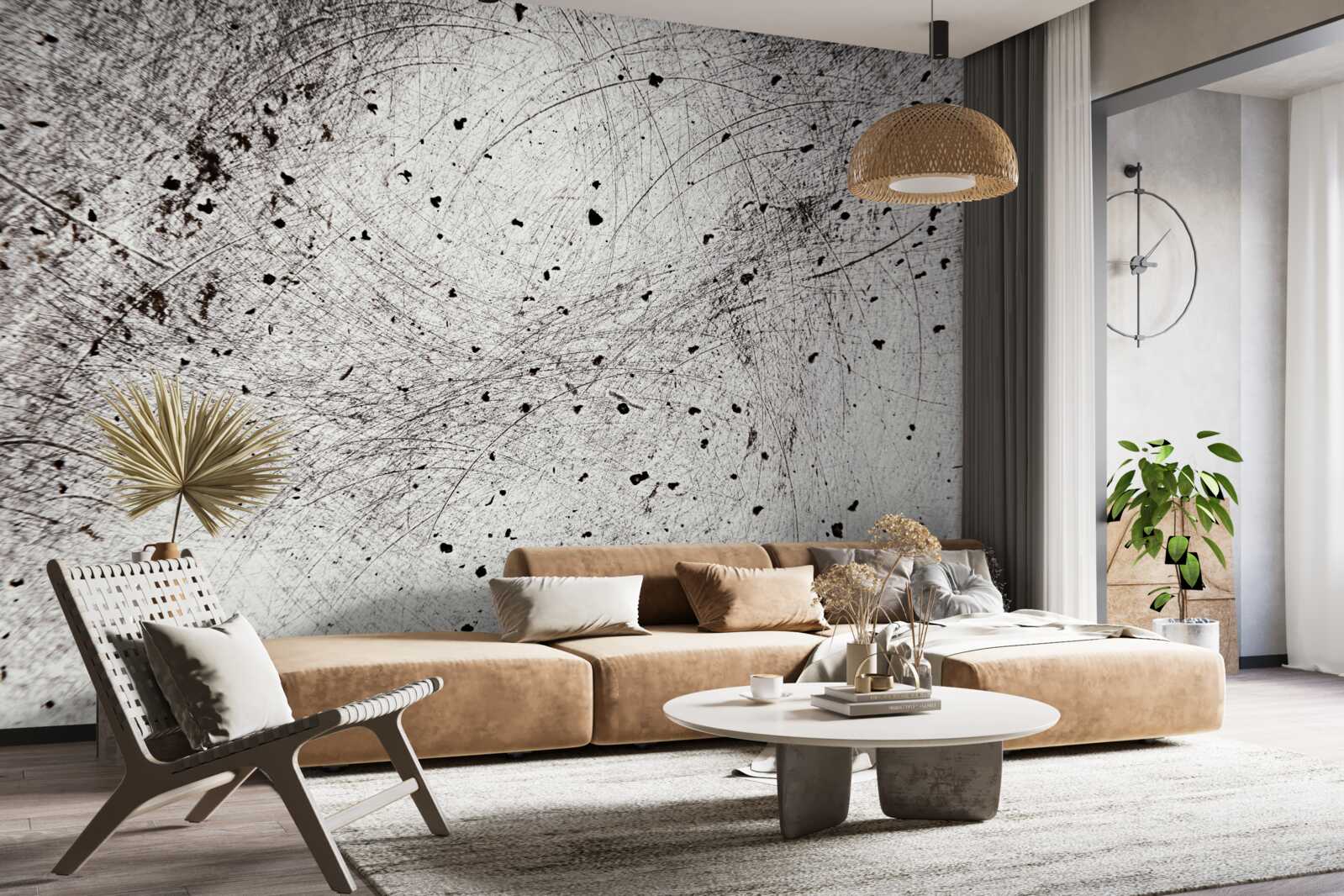 Fotobehang donkergrijs beton