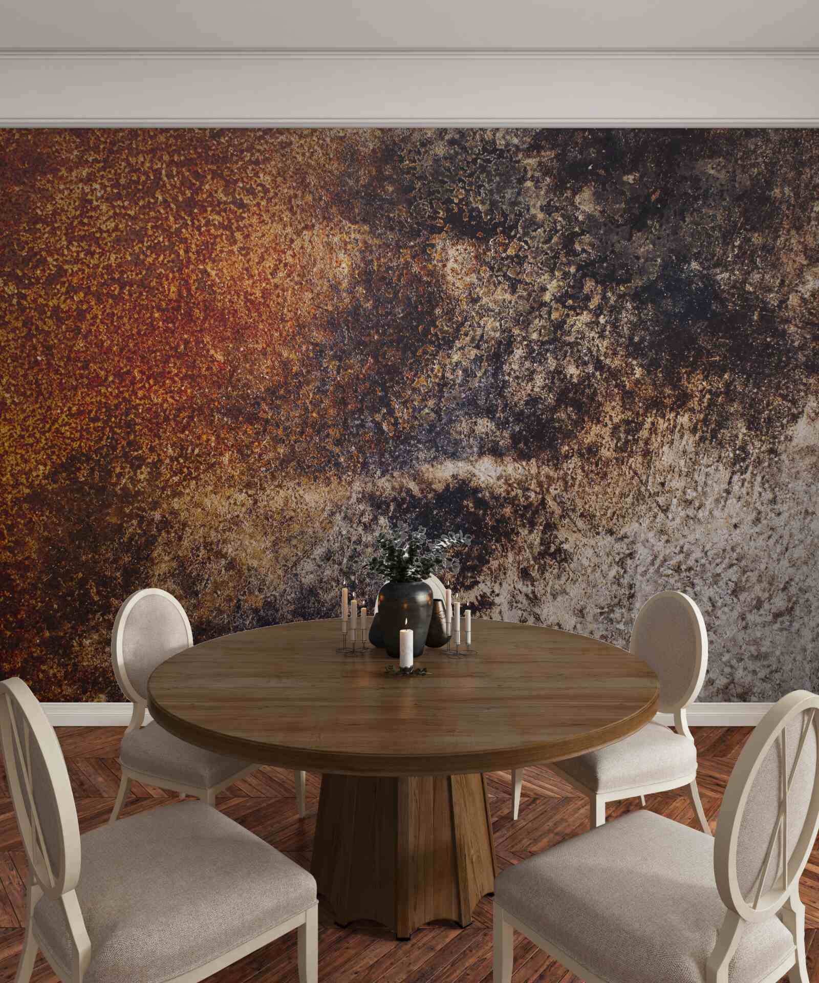 Fotobehang achtergrond met roestige grungetinten