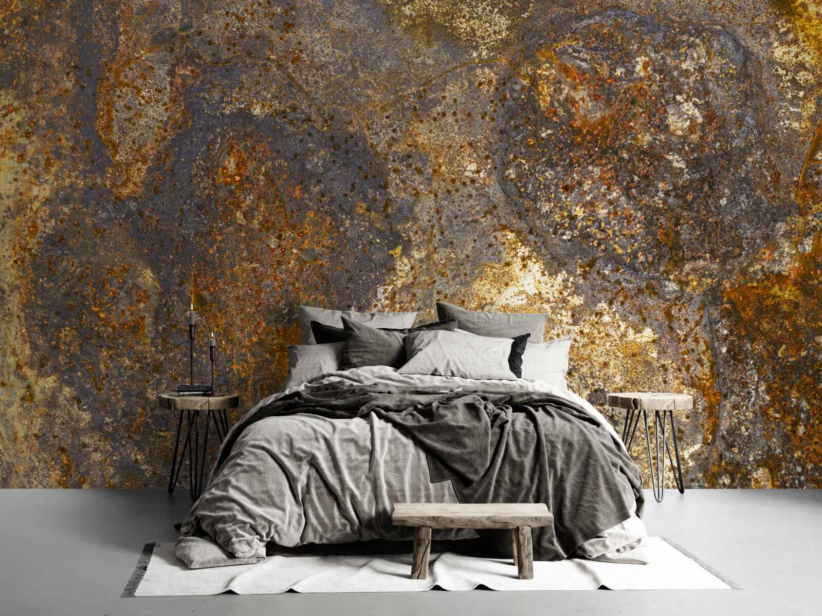 Fotobehang verf die gebarsten is en begint af te bladderen