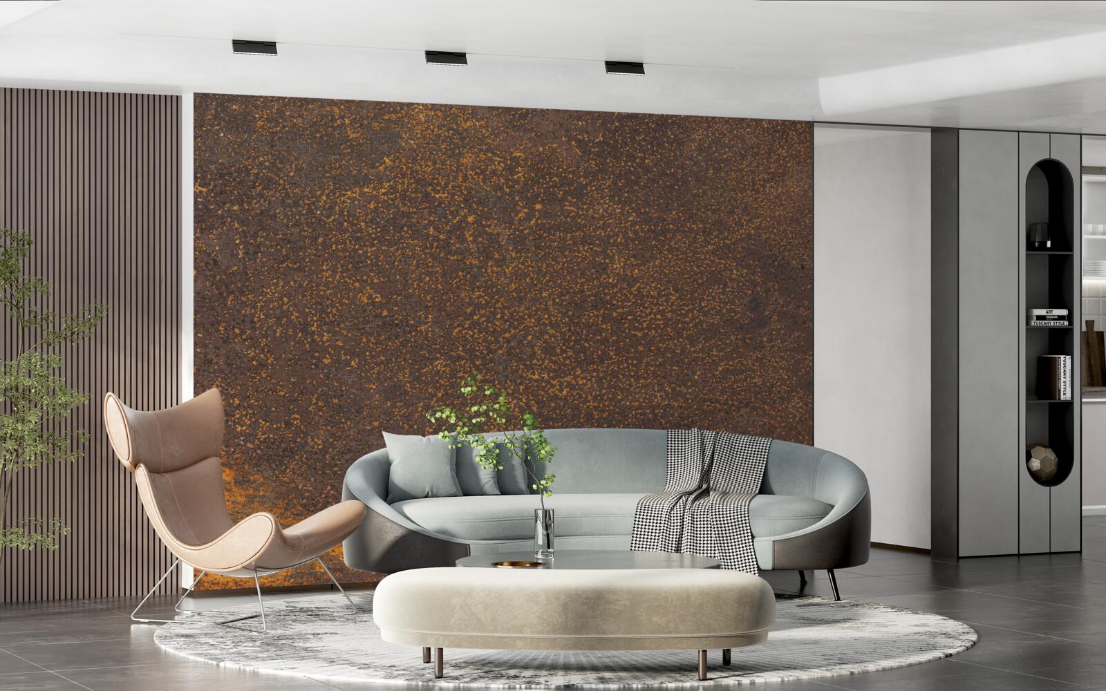 Fotobehang oud geoxideerd metaal