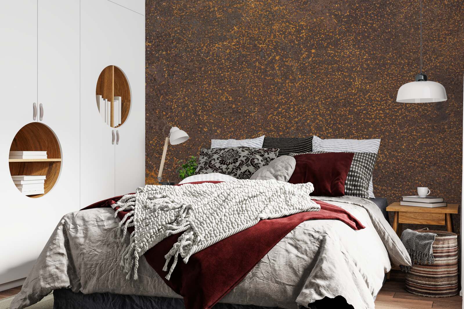 Fotobehang oud geoxideerd metaal