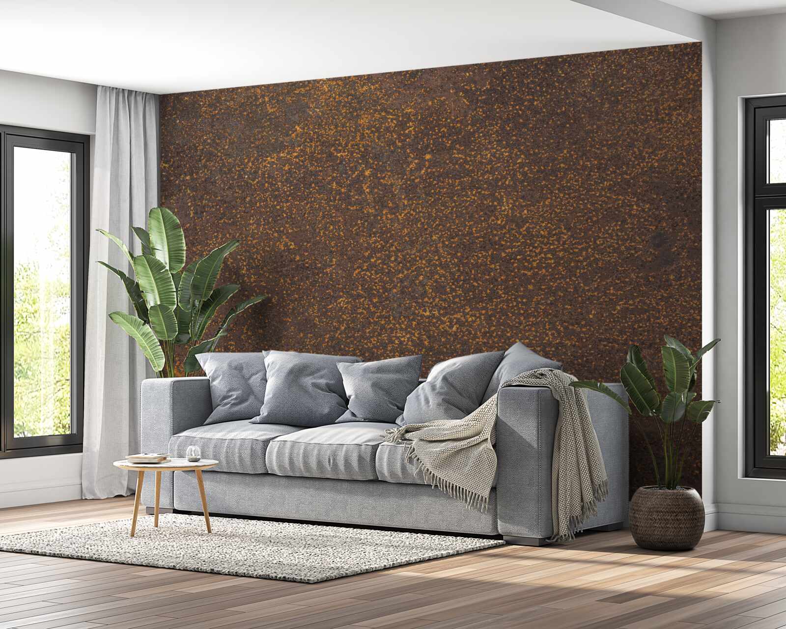 Fotobehang oud geoxideerd metaal