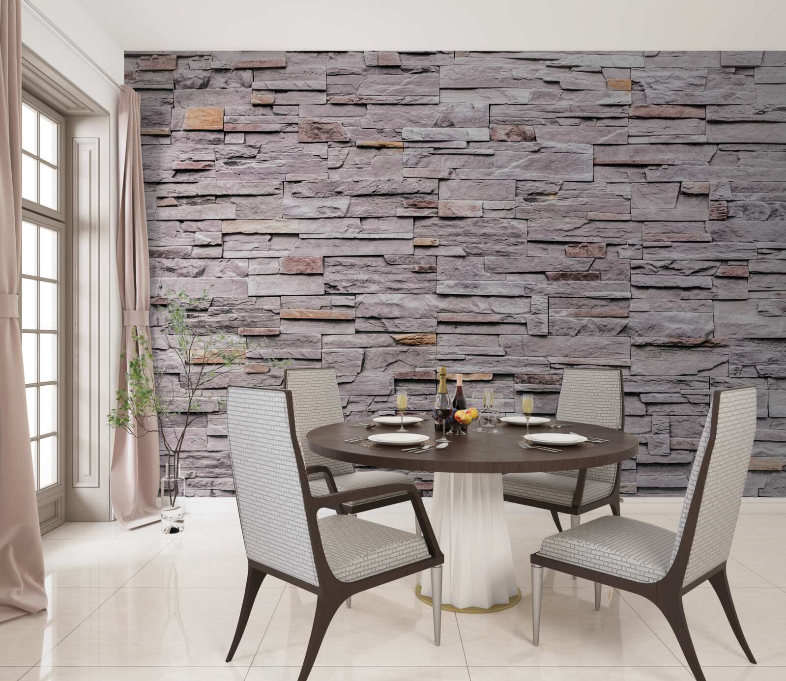 Fotobehang stenen structuur