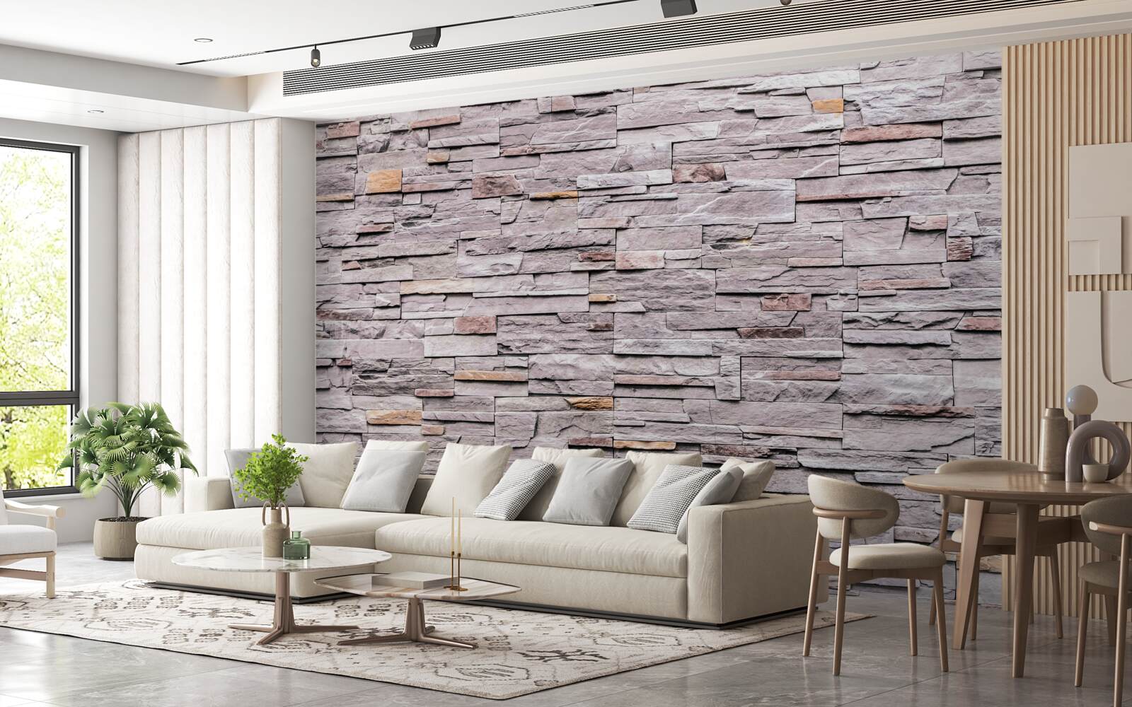 Fotobehang stenen structuur