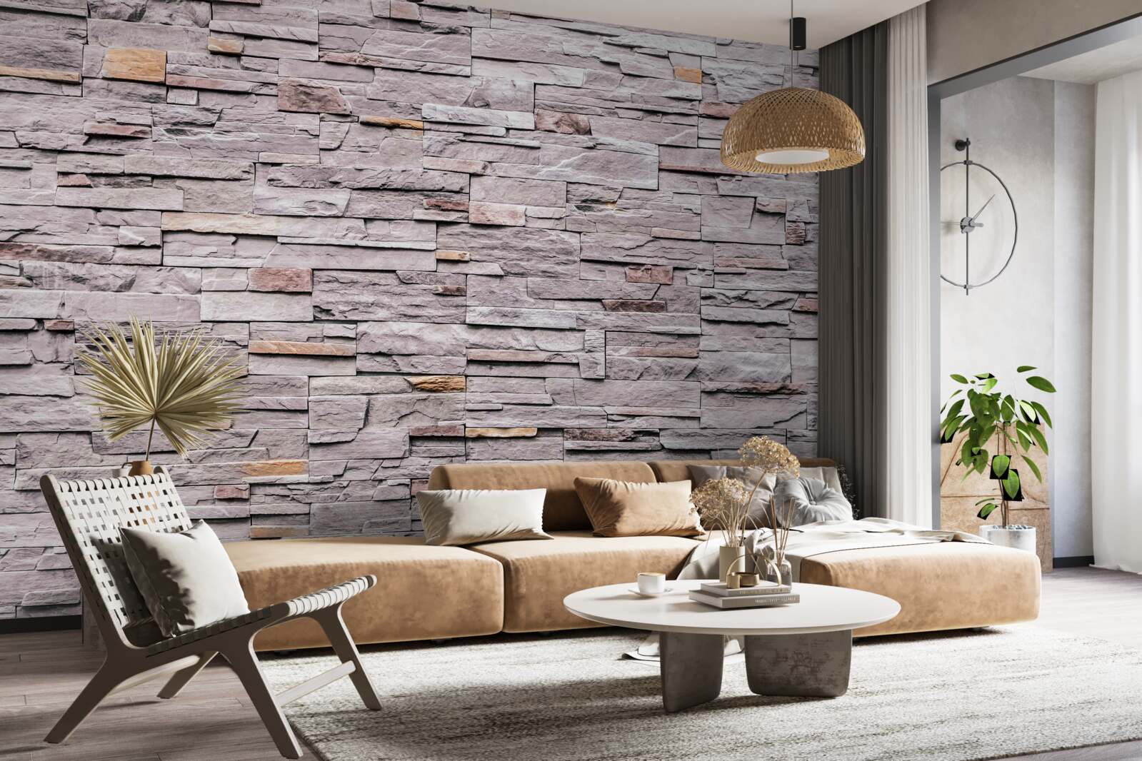 Fotobehang stenen structuur