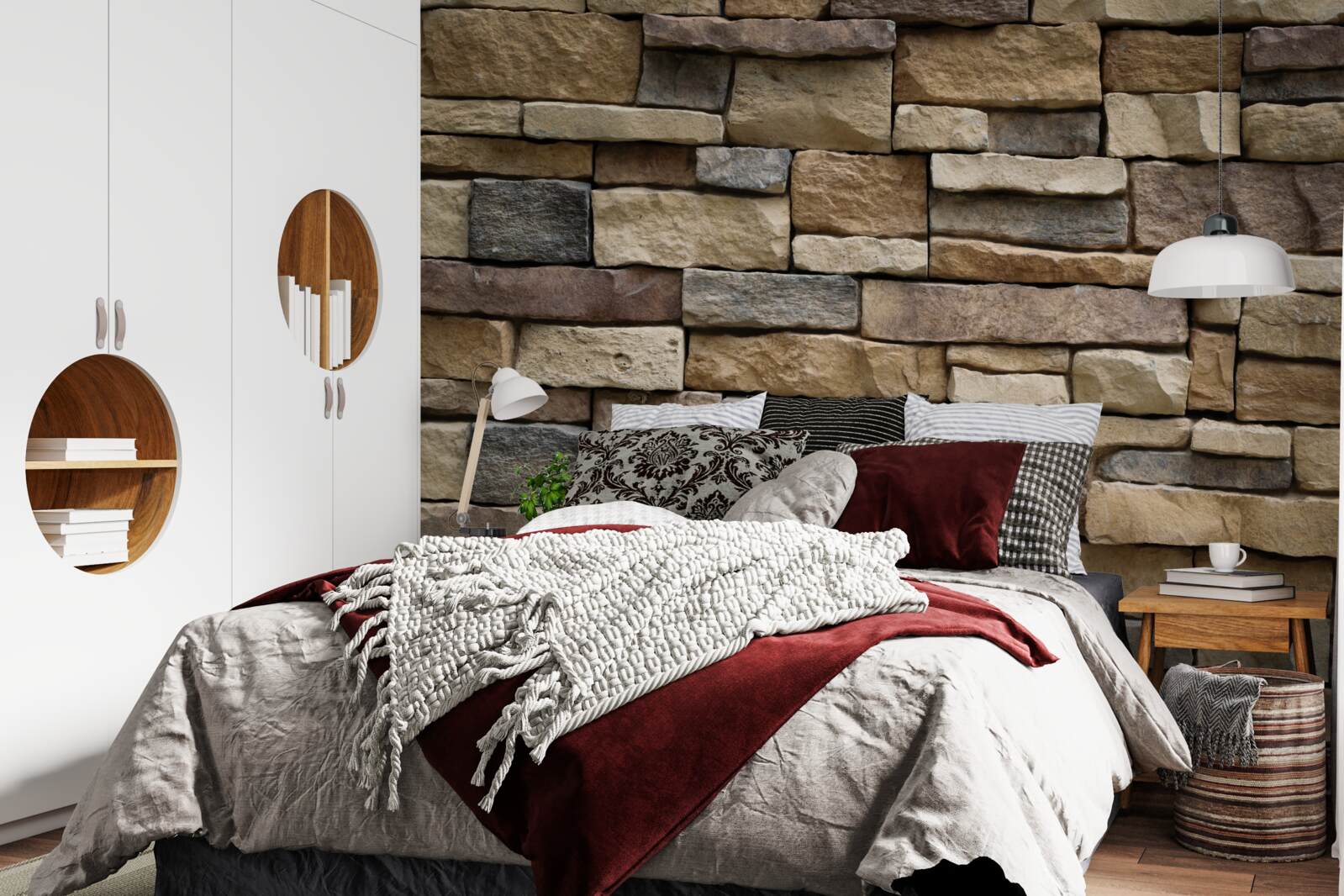 Fotobehang vier zandsteenopties