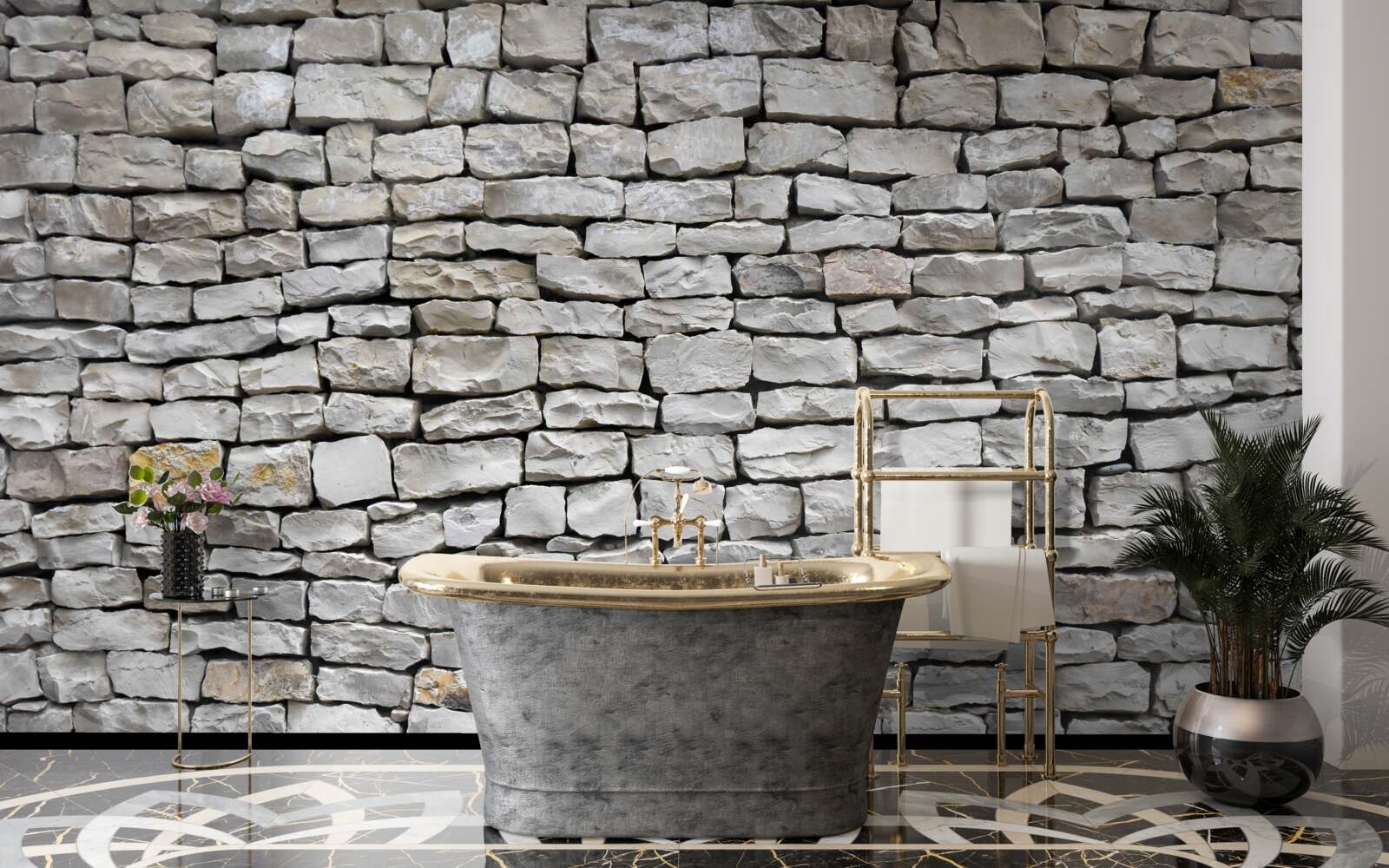 Fotobehang Oude gevel