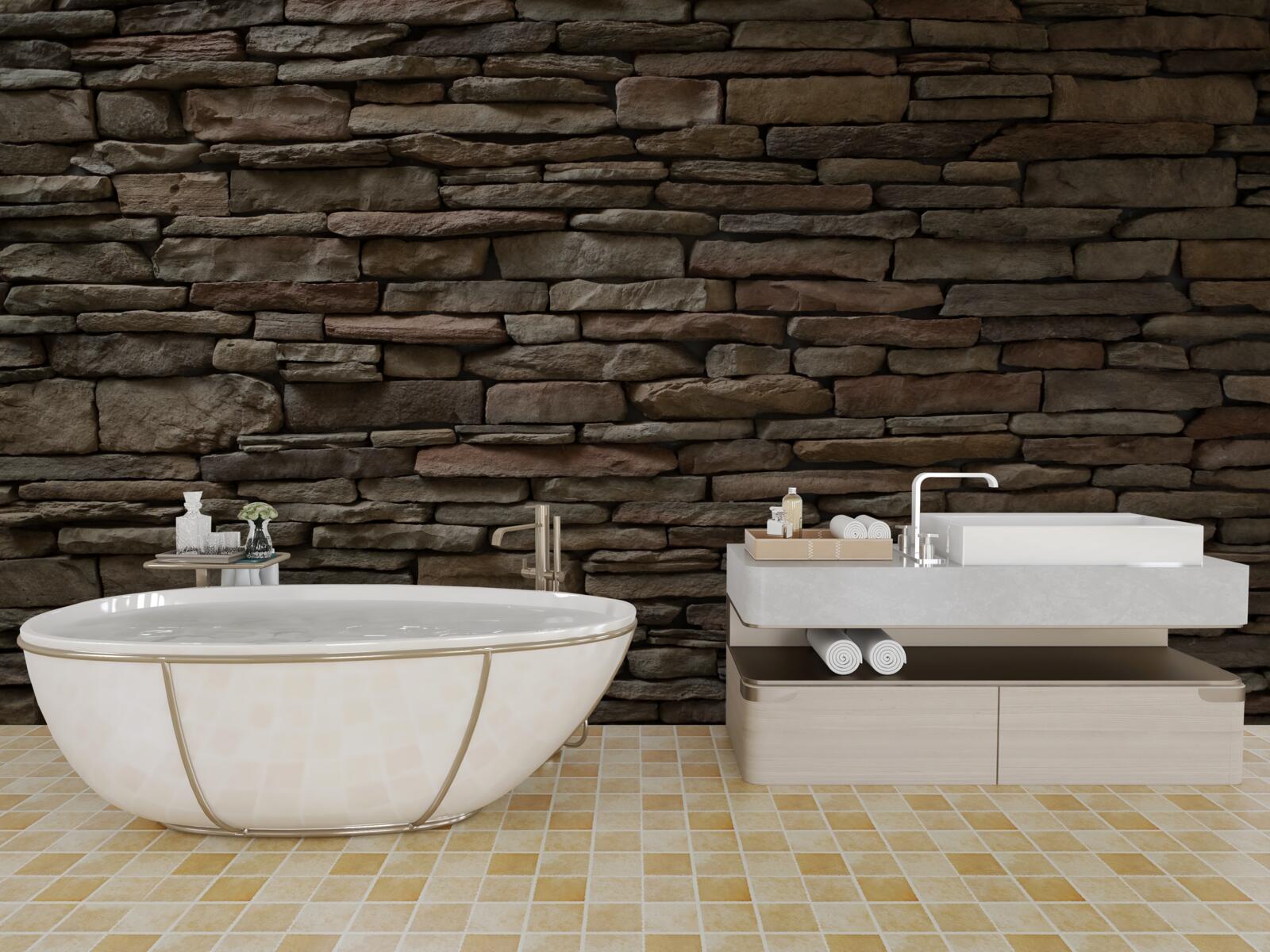 Fotobehang historisch steenwerk