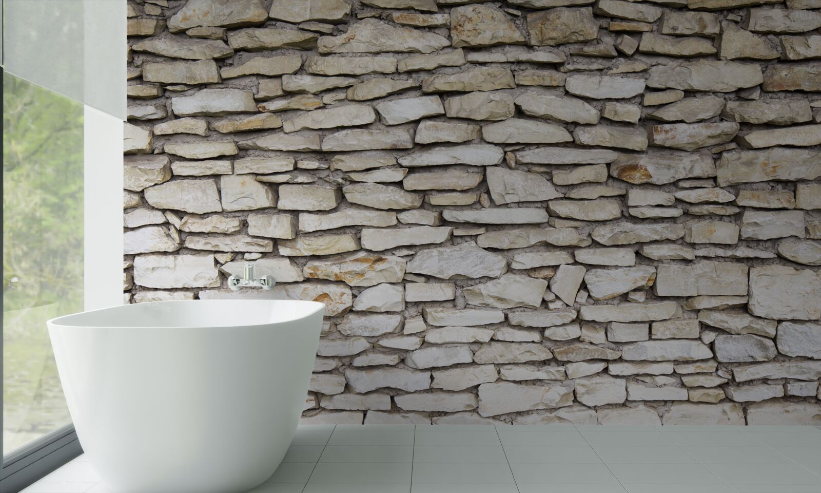 Fotobehang Muur van oude structuursteen