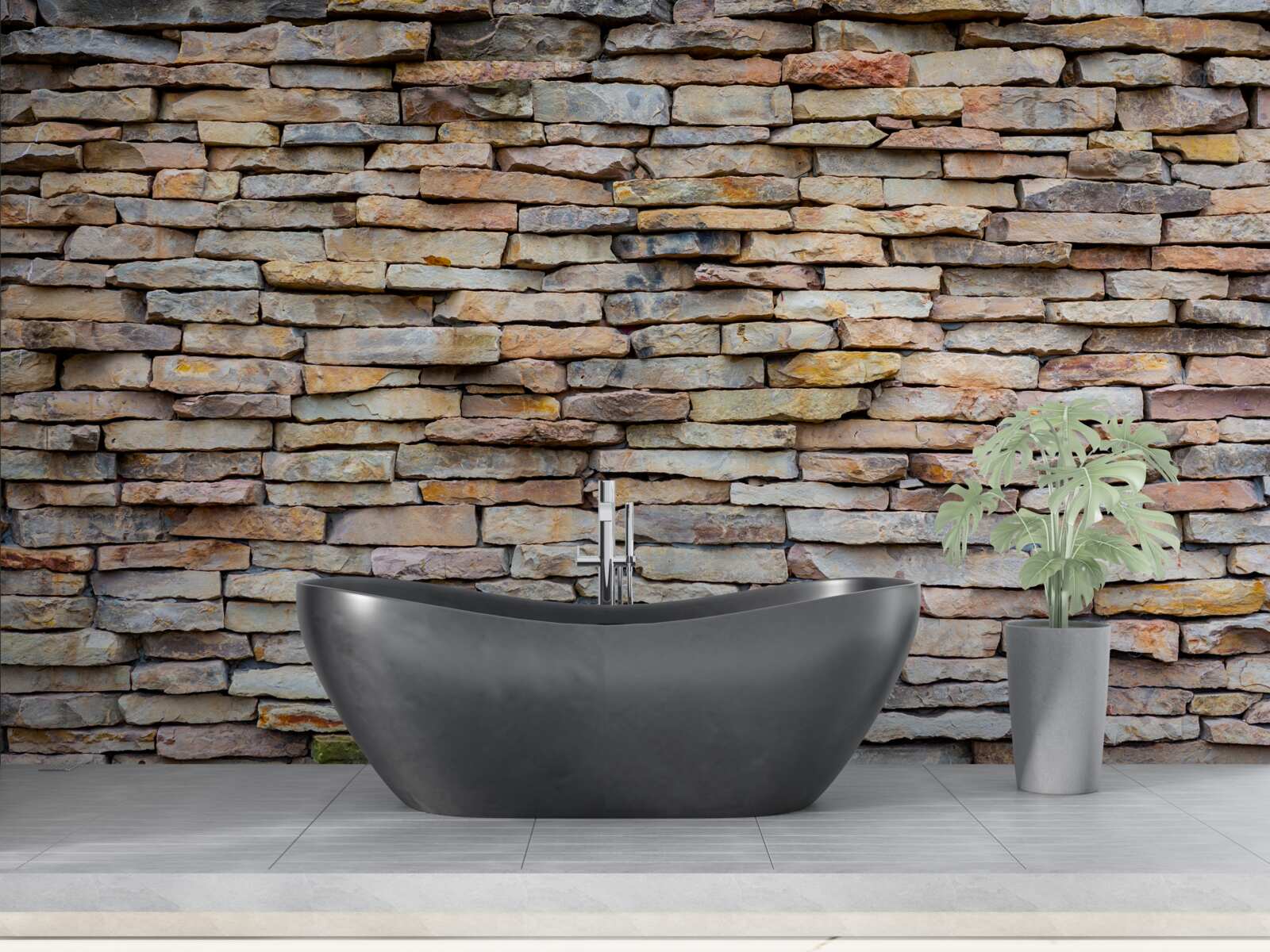 Fotobehang stenen muur structuur