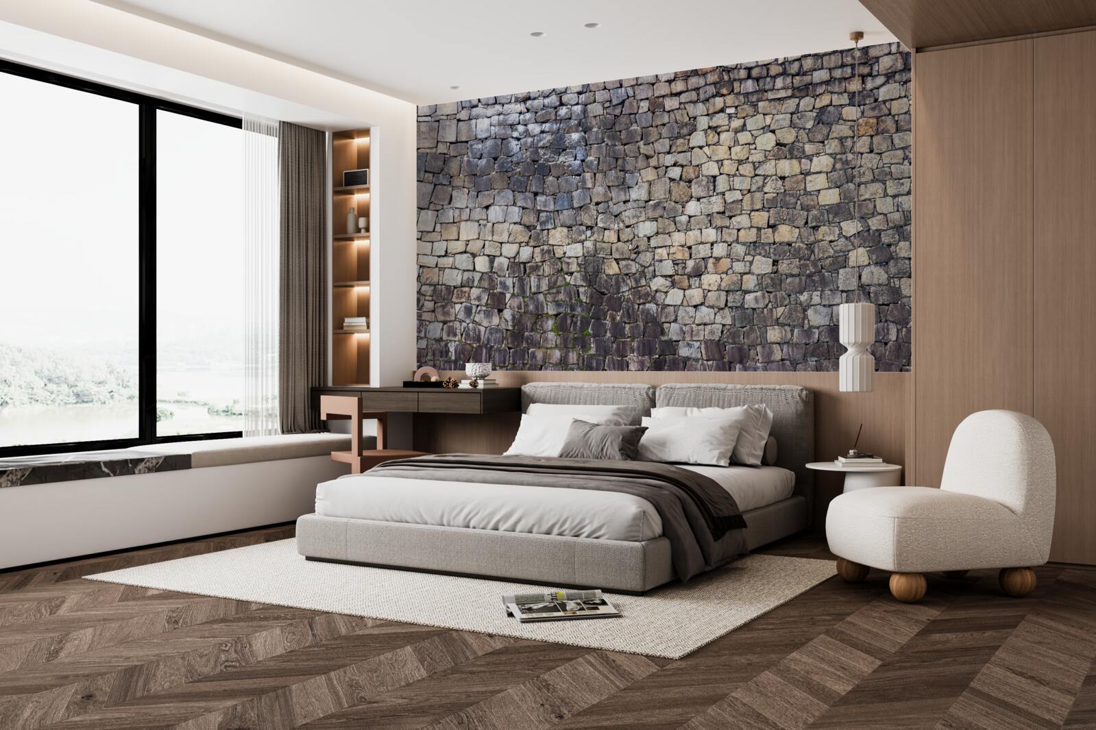 Fotobehang Middeleeuwse muur van oude steen