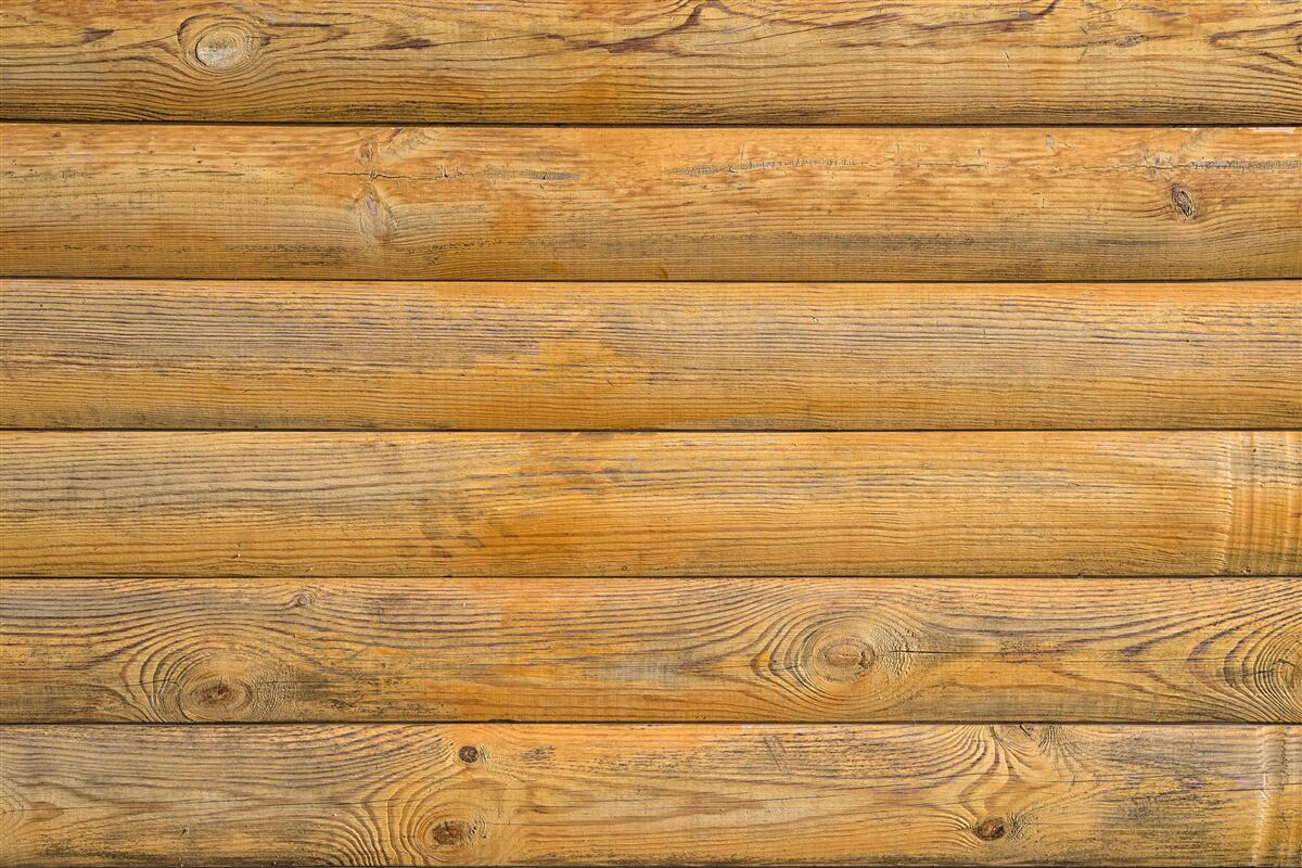 Fotobehang Muur bekleed met balen