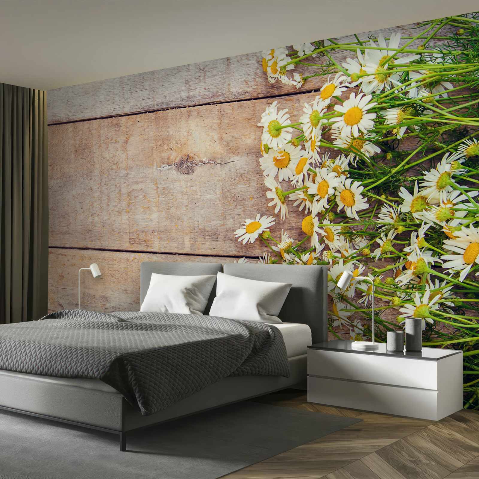 Fotobehang wat madeliefjes op de dansvloer