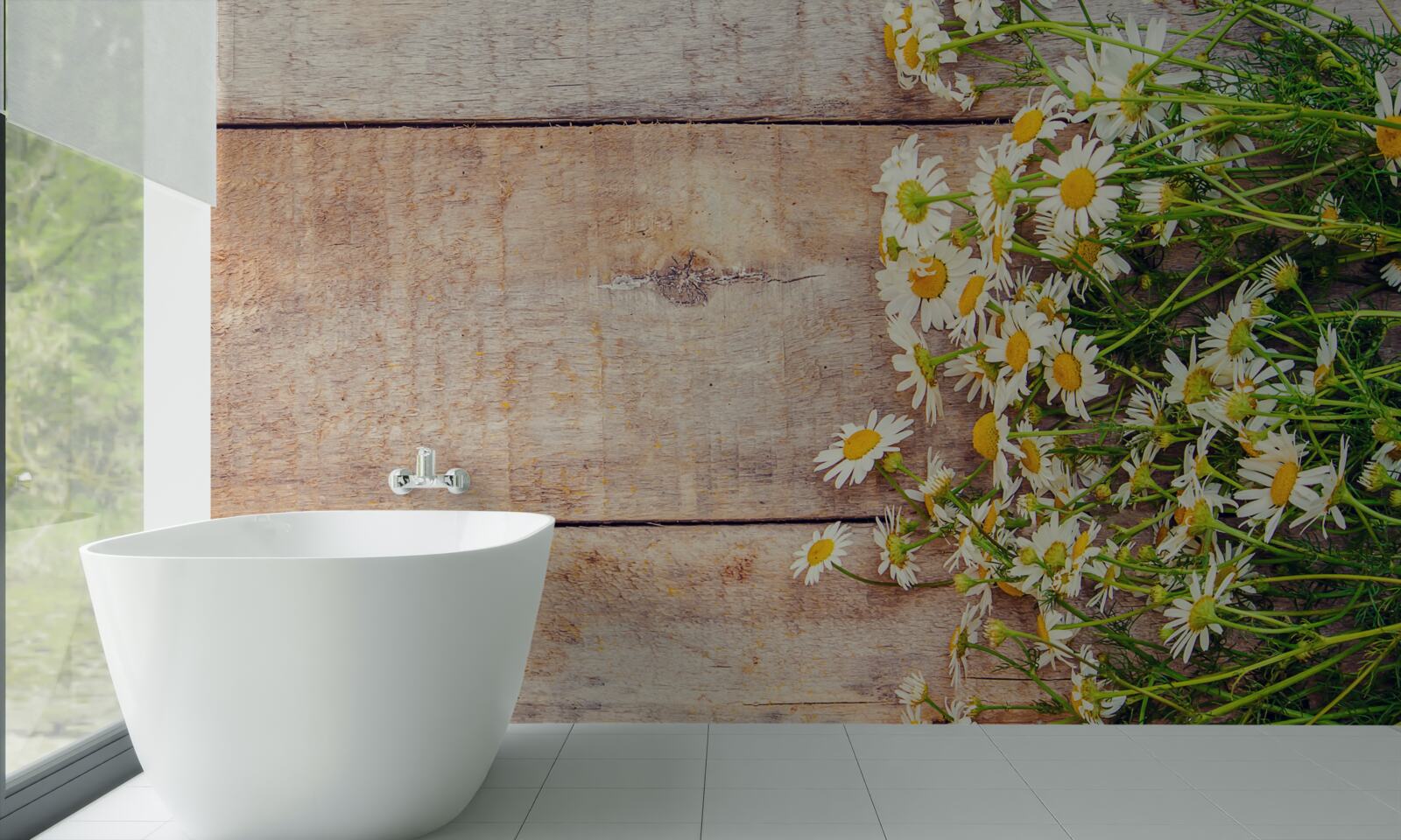 Fotobehang wat madeliefjes op de dansvloer