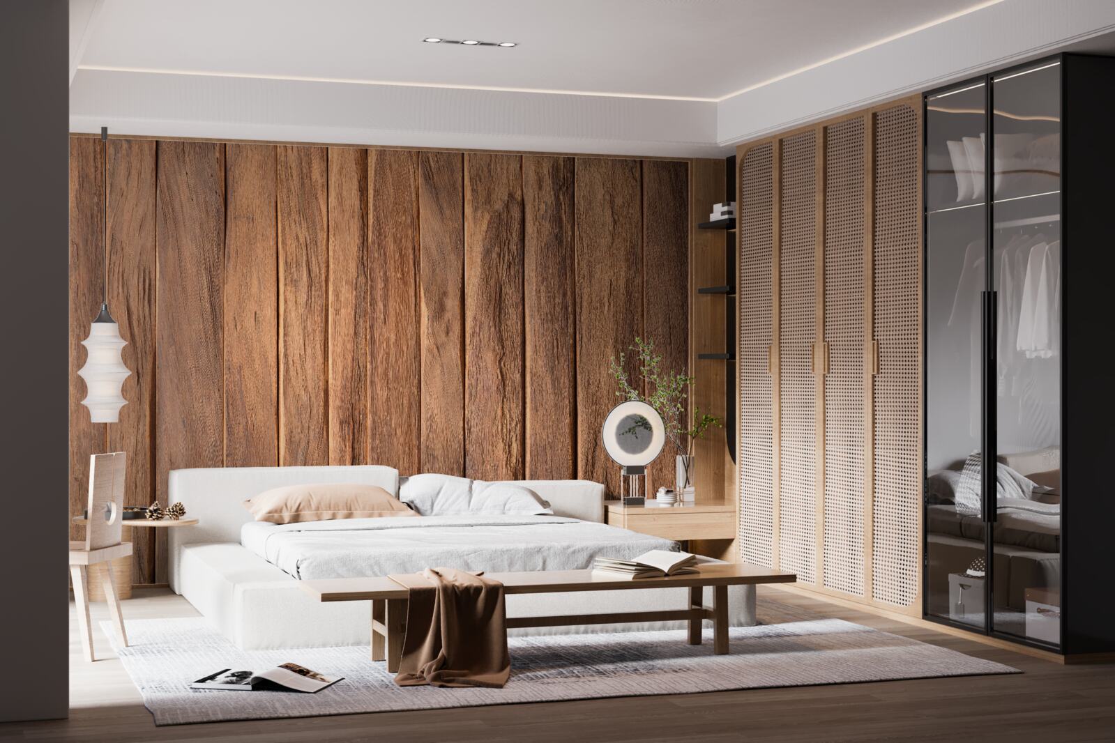 Fotobehang houten plank met structuur