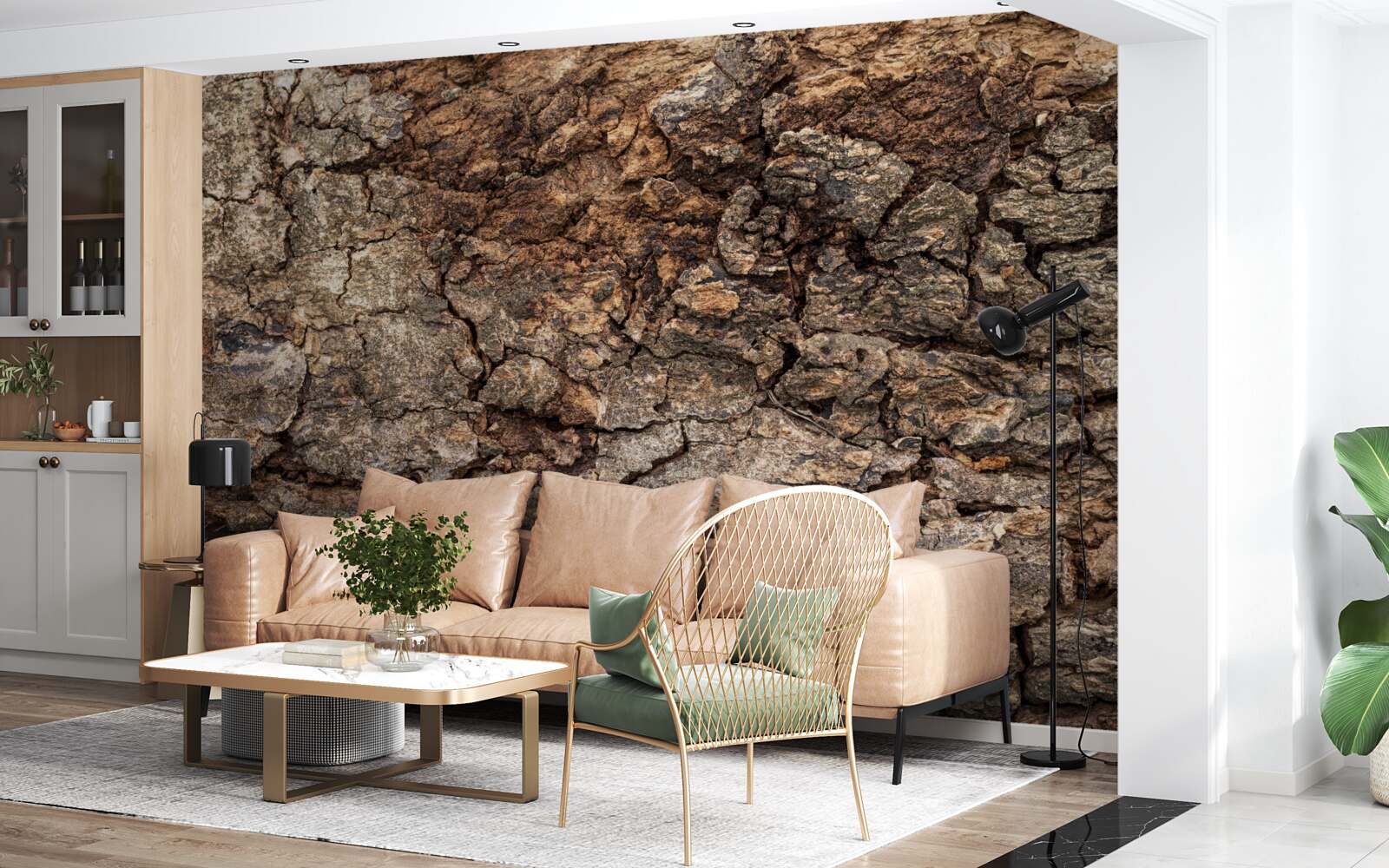 Fotobehang authentieke houten huid