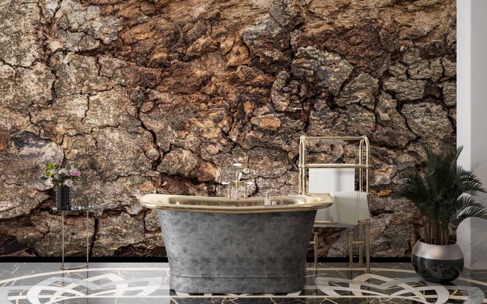 Fotobehang authentieke houten huid