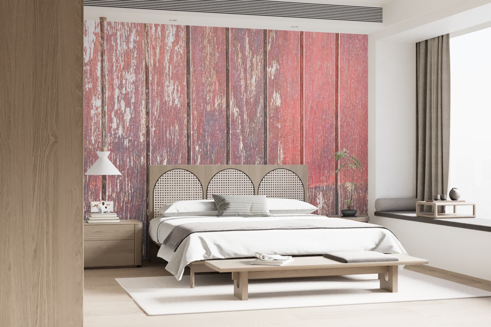 Fotobehang gedetailleerd overzicht van de oude boom