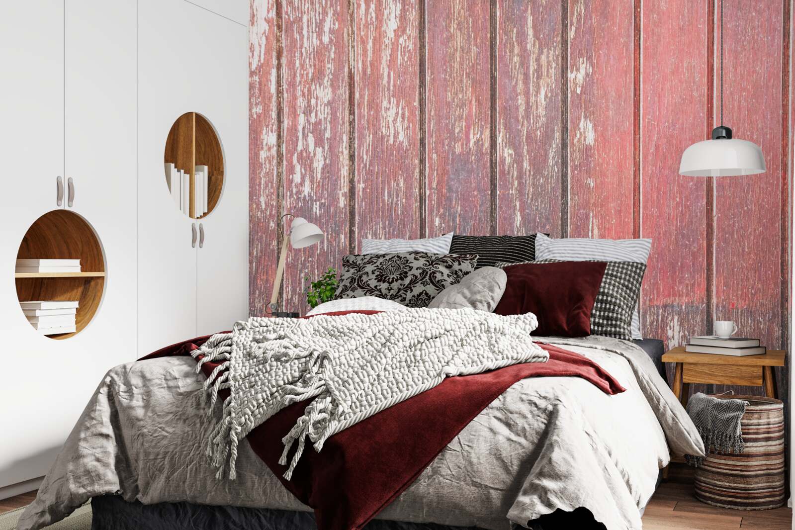 Fotobehang gedetailleerd overzicht van de oude boom