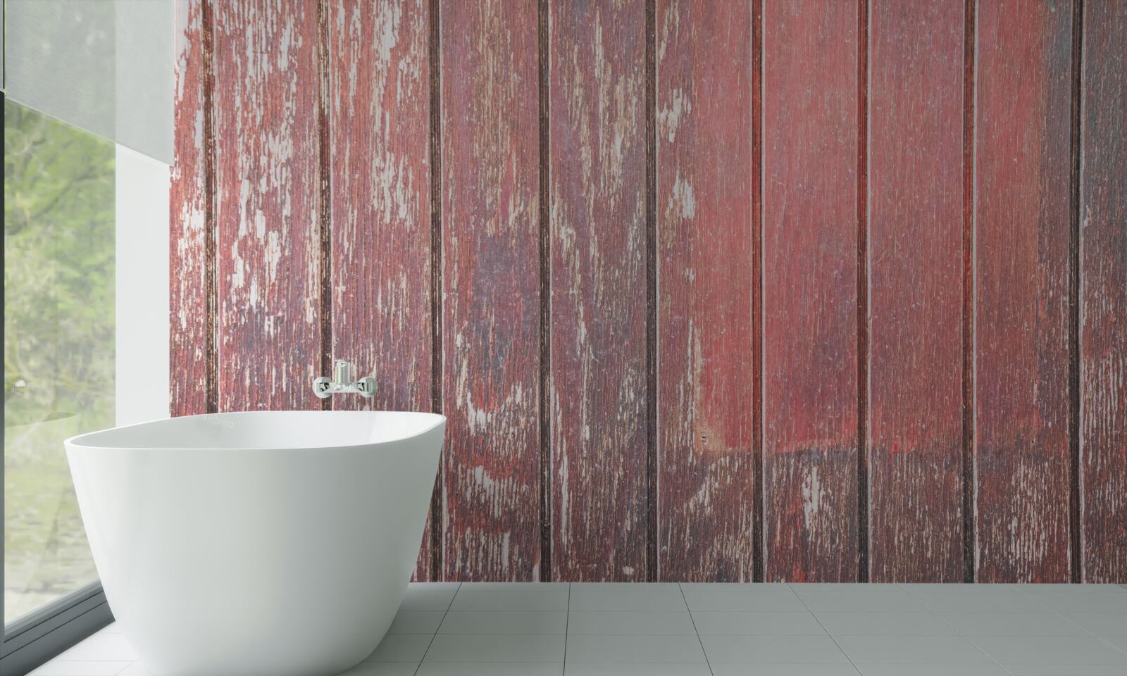 Fotobehang gedetailleerd overzicht van de oude boom