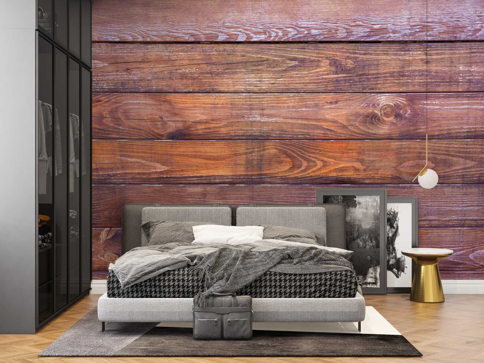 Fotobehang houten plankstructuur