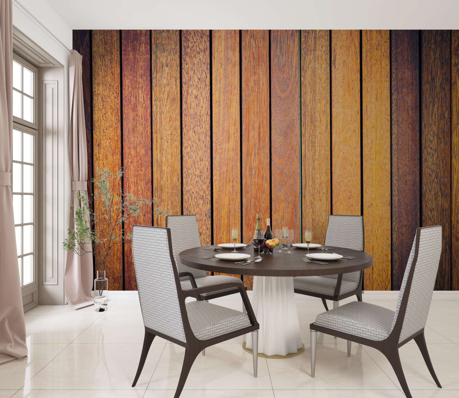 Fotobehang texturen van antiek hout