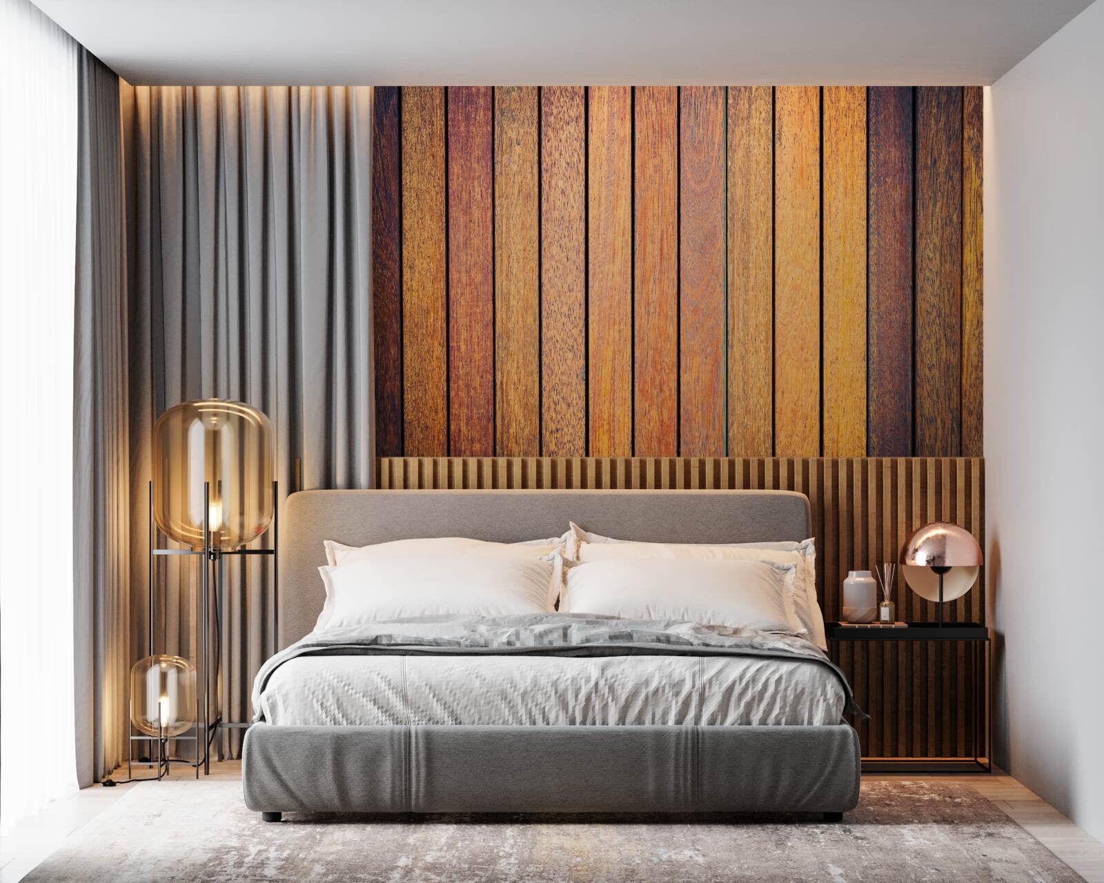 Fotobehang texturen van antiek hout