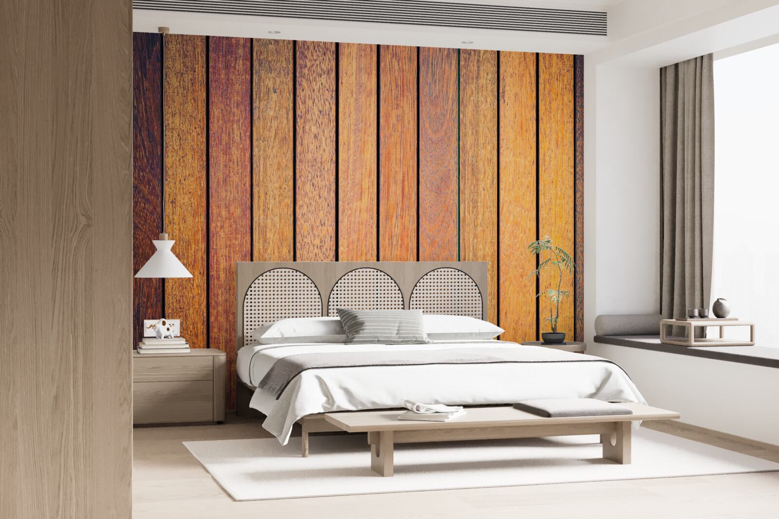 Fotobehang texturen van antiek hout