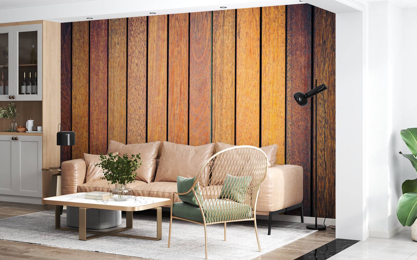 Fotobehang texturen van antiek hout