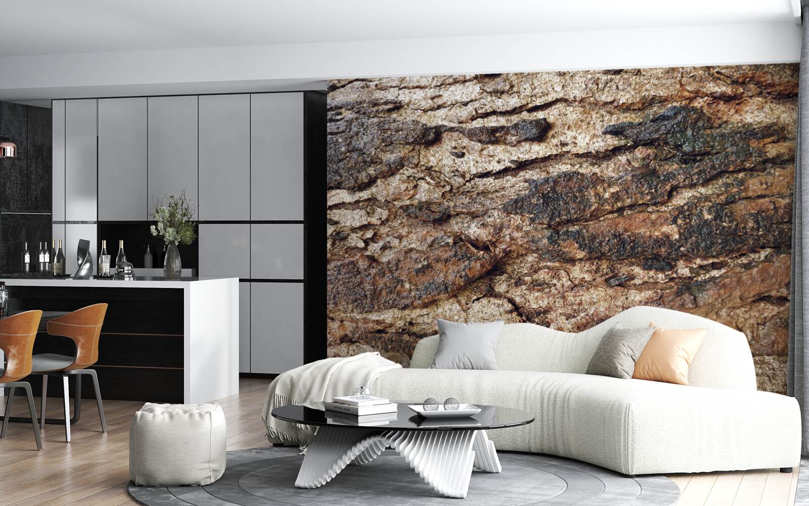 Fotobehang aantrekkelijk natuurlijk leder