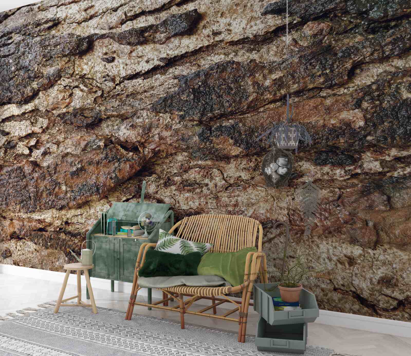 Fotobehang aantrekkelijk natuurlijk leder