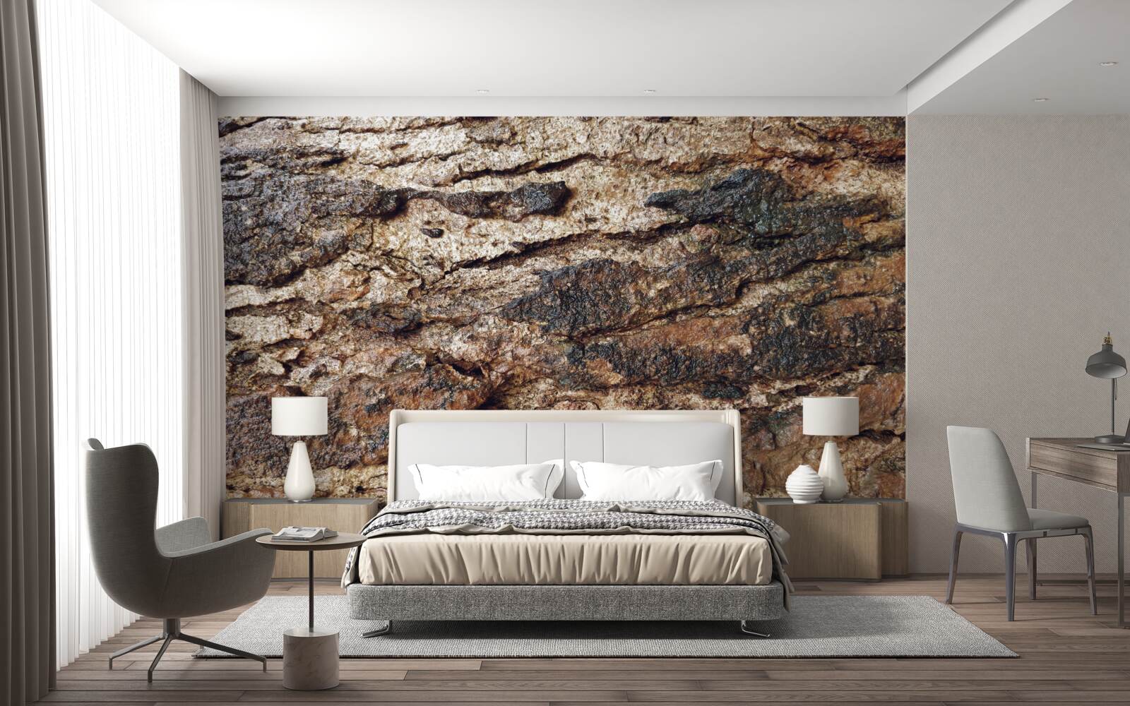 Fotobehang aantrekkelijk natuurlijk leder