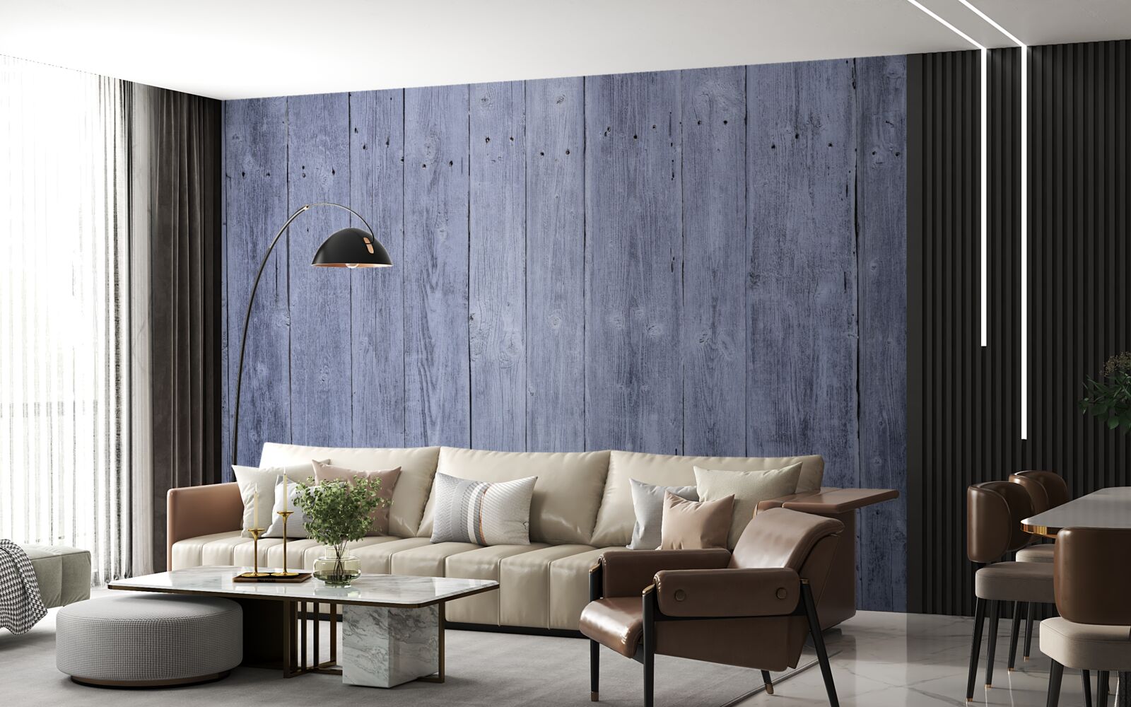 Fotobehang historische houten schutting