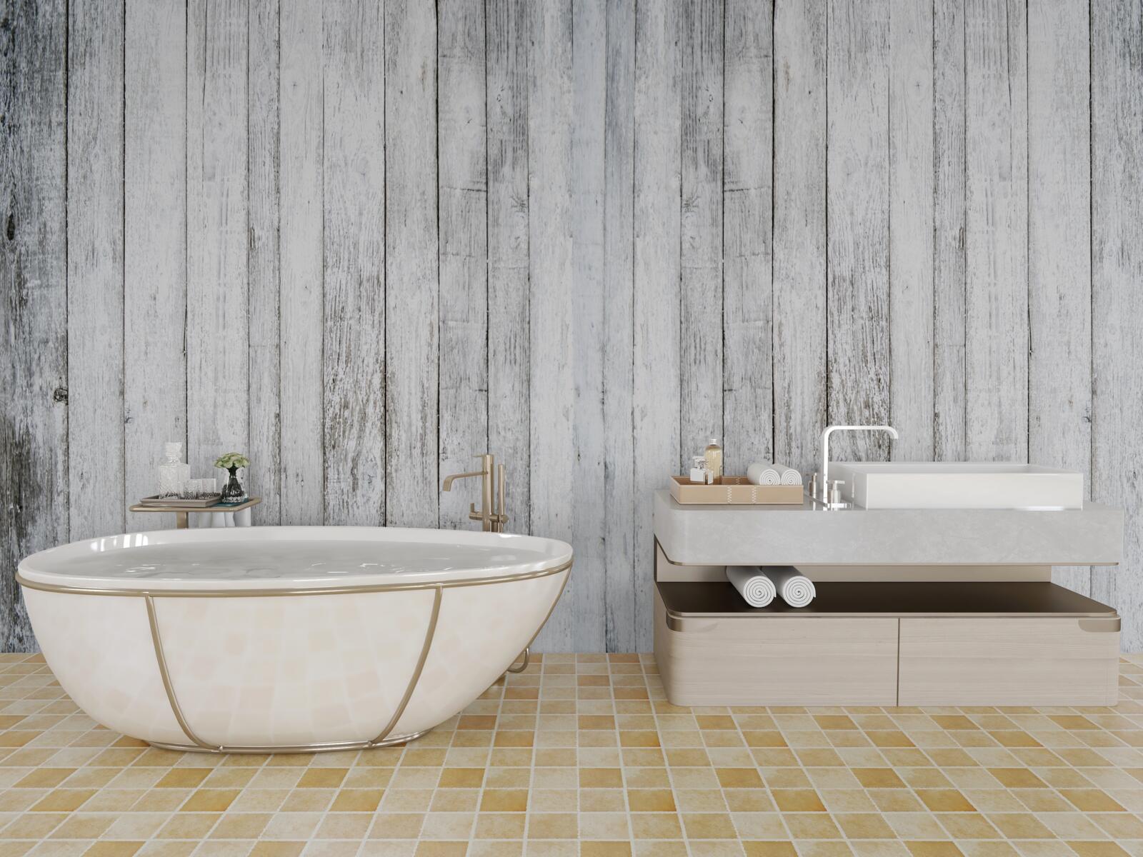 Fotobehang dunne stokjes van lichtgrijs hout