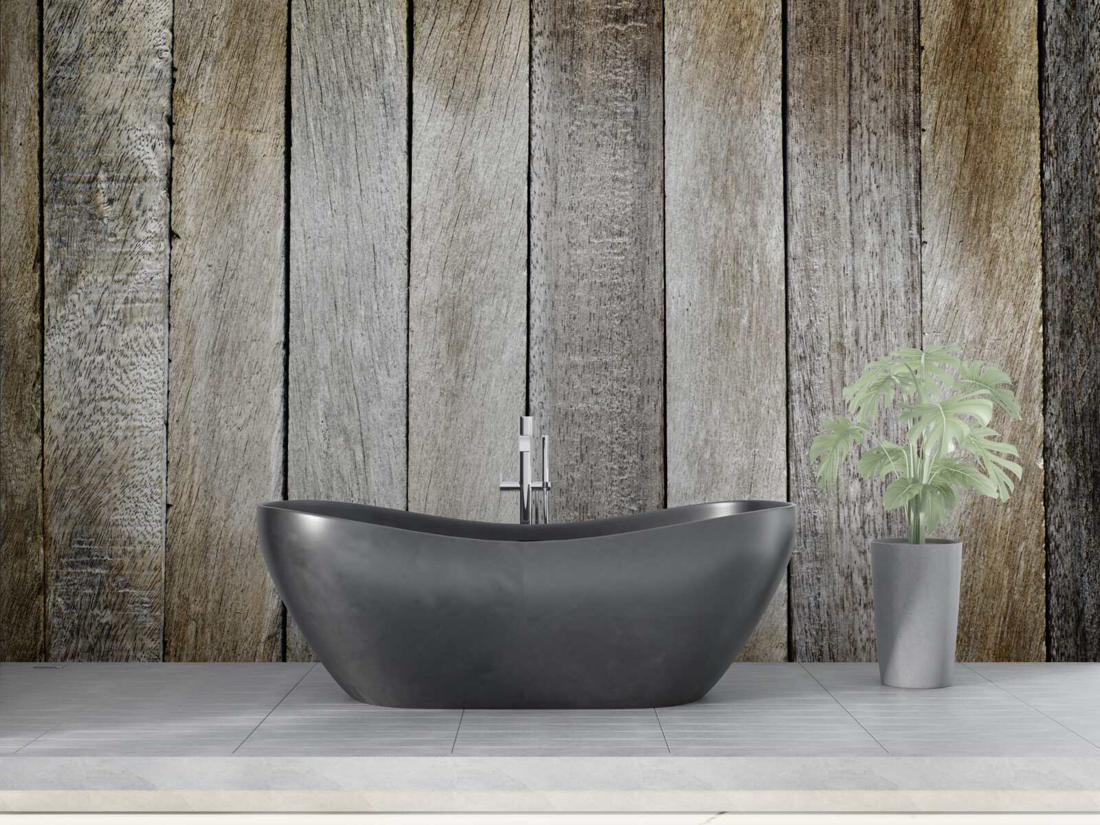 Fotobehang parket met verouderingseffect