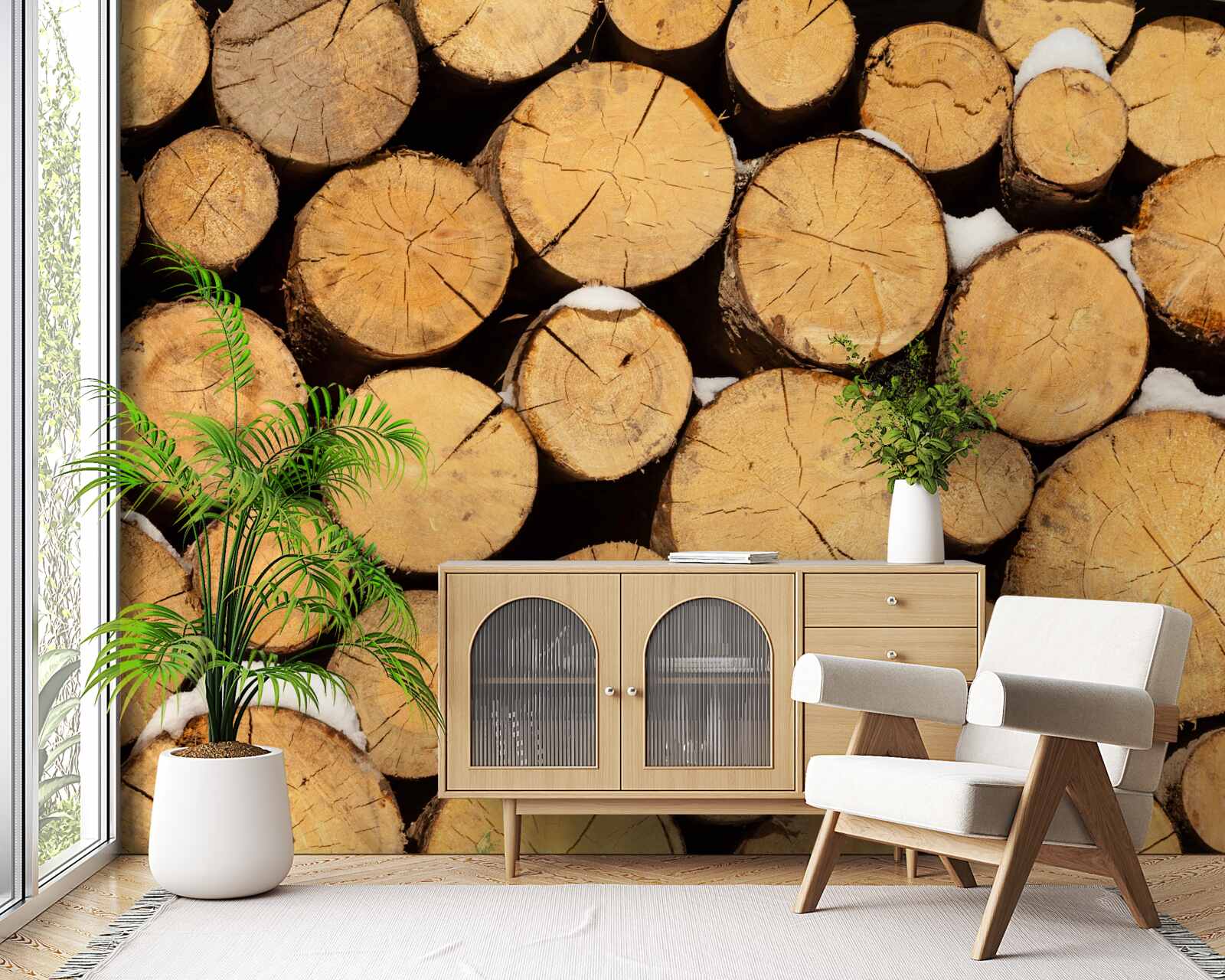 Fotobehang zorgvuldig kappen van bomen