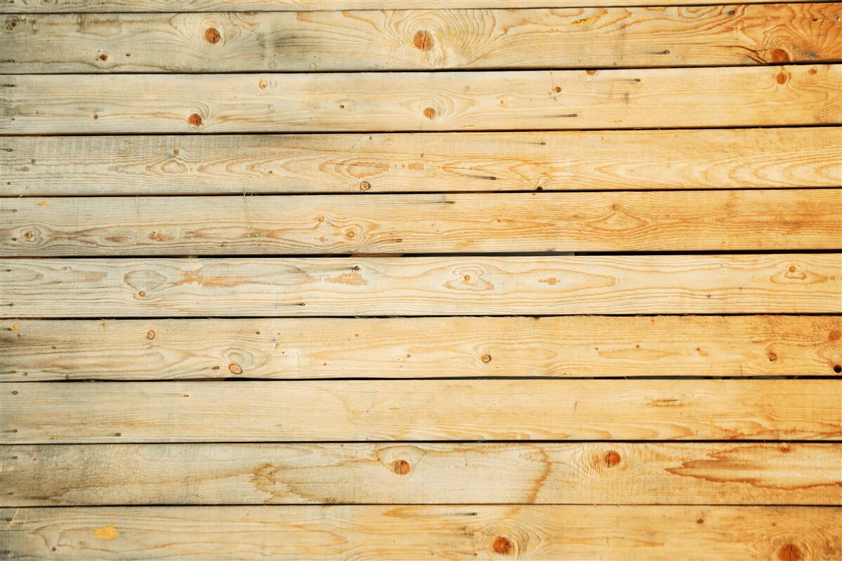 Fotobehang knuppels van lichtbruin hout